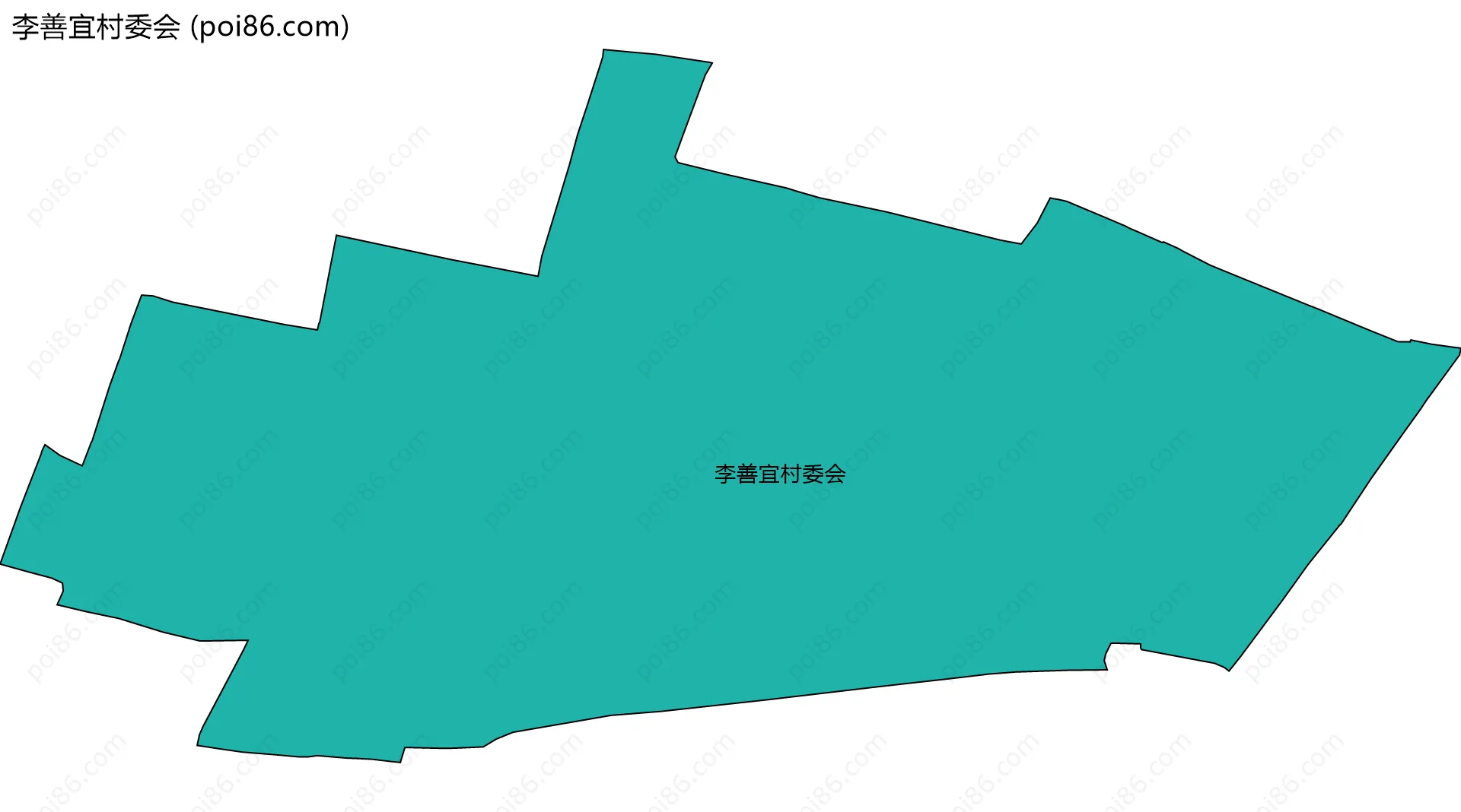李善宜村委会边界地图
