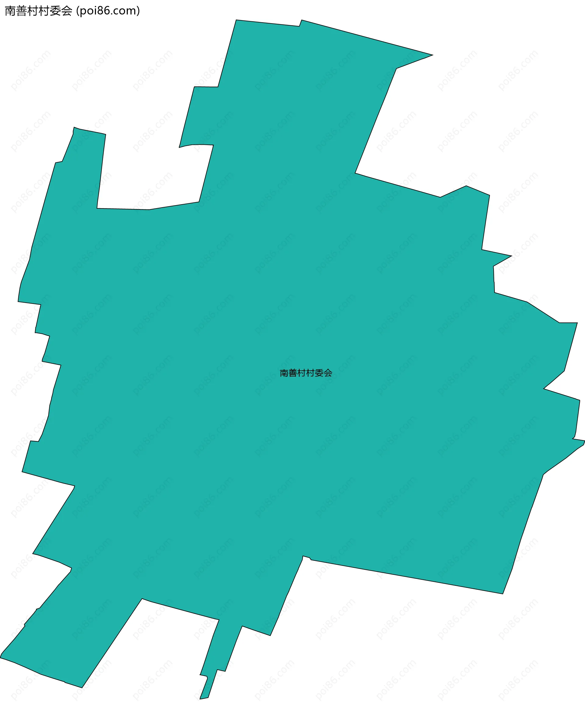 南善村村委会边界地图