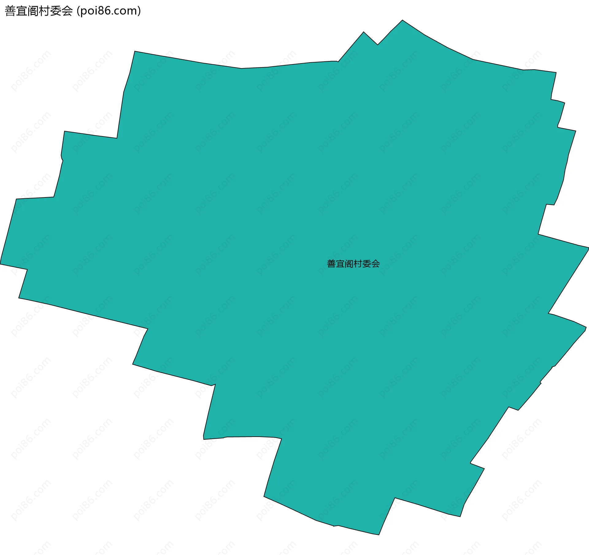 善宜阁村委会边界地图
