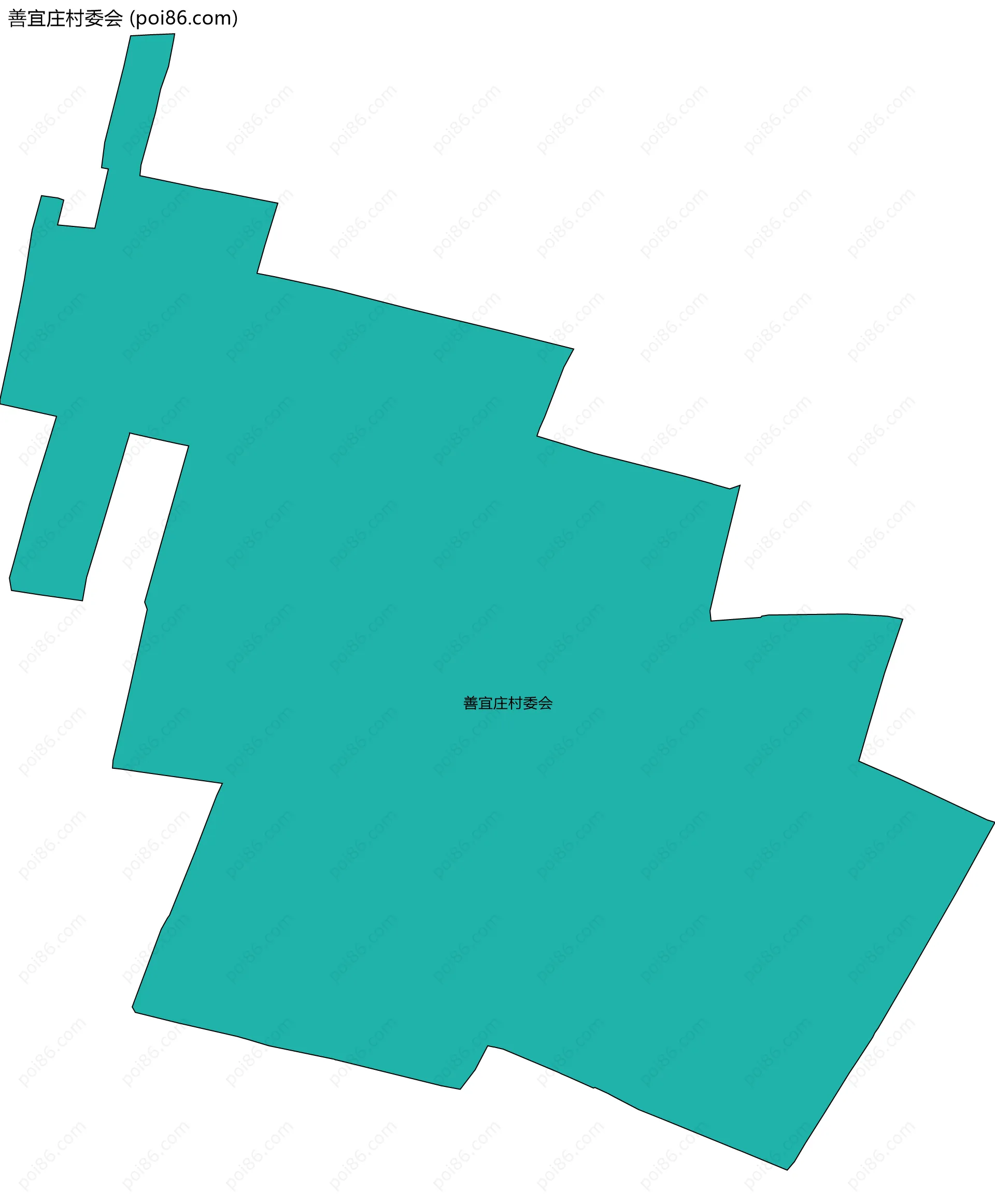 善宜庄村委会边界地图