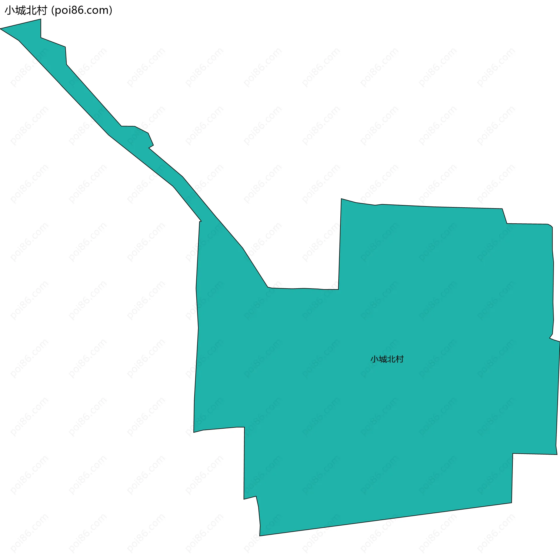 小城北村边界地图