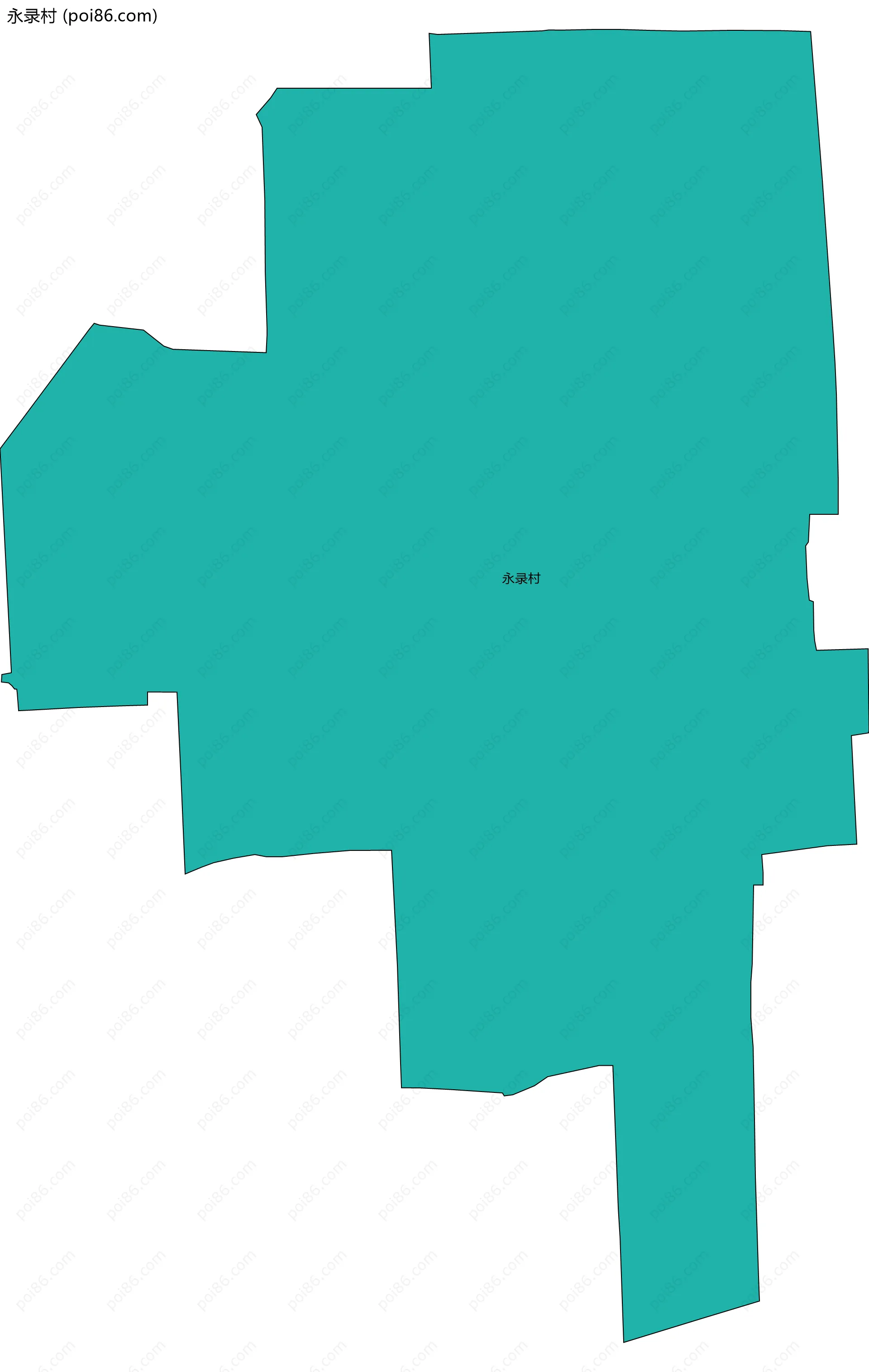 永录村边界地图