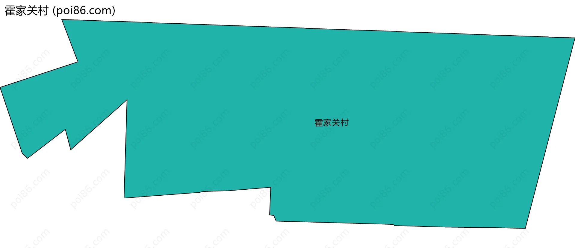 霍家关村边界地图