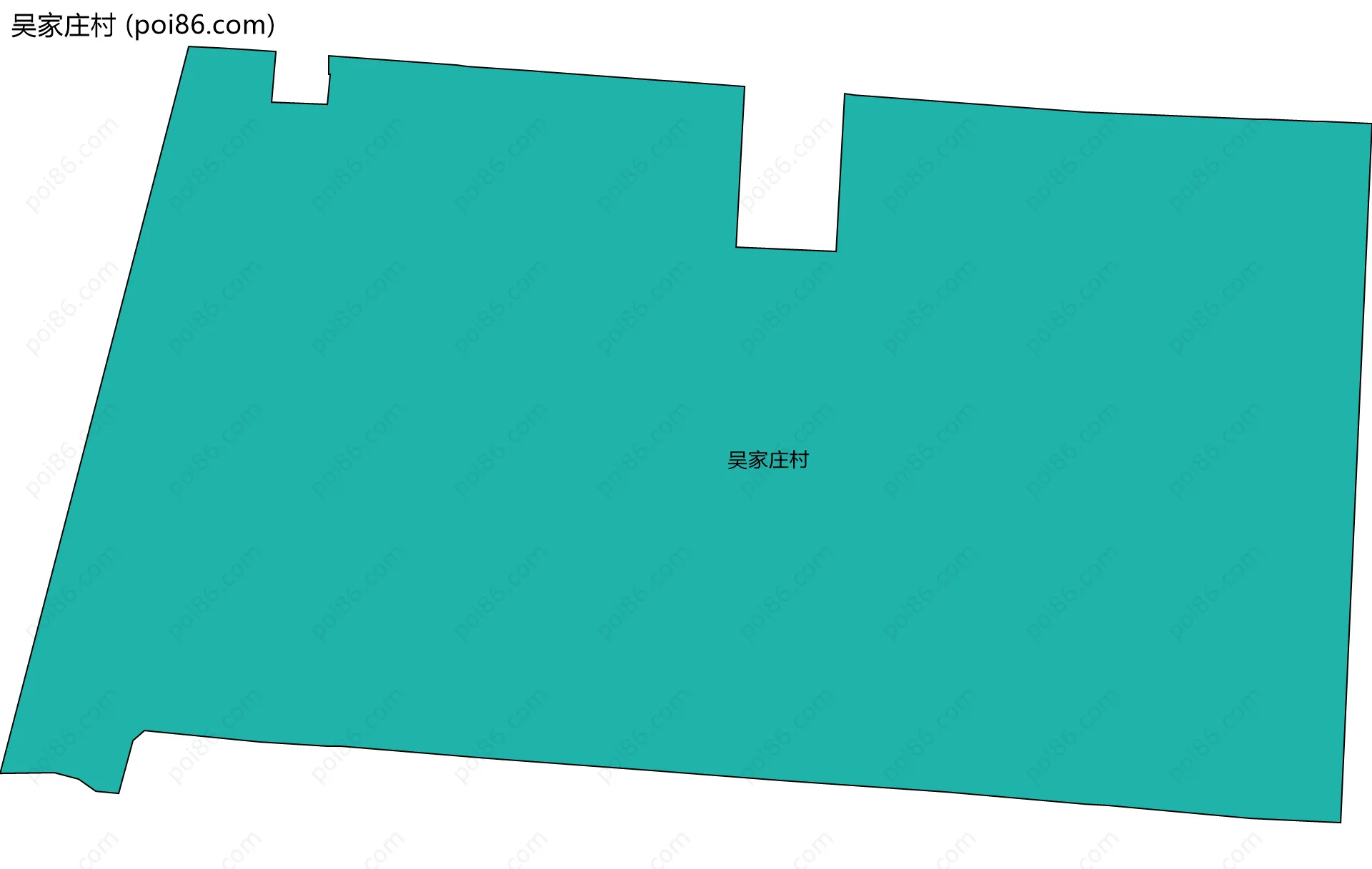 吴家庄村边界地图