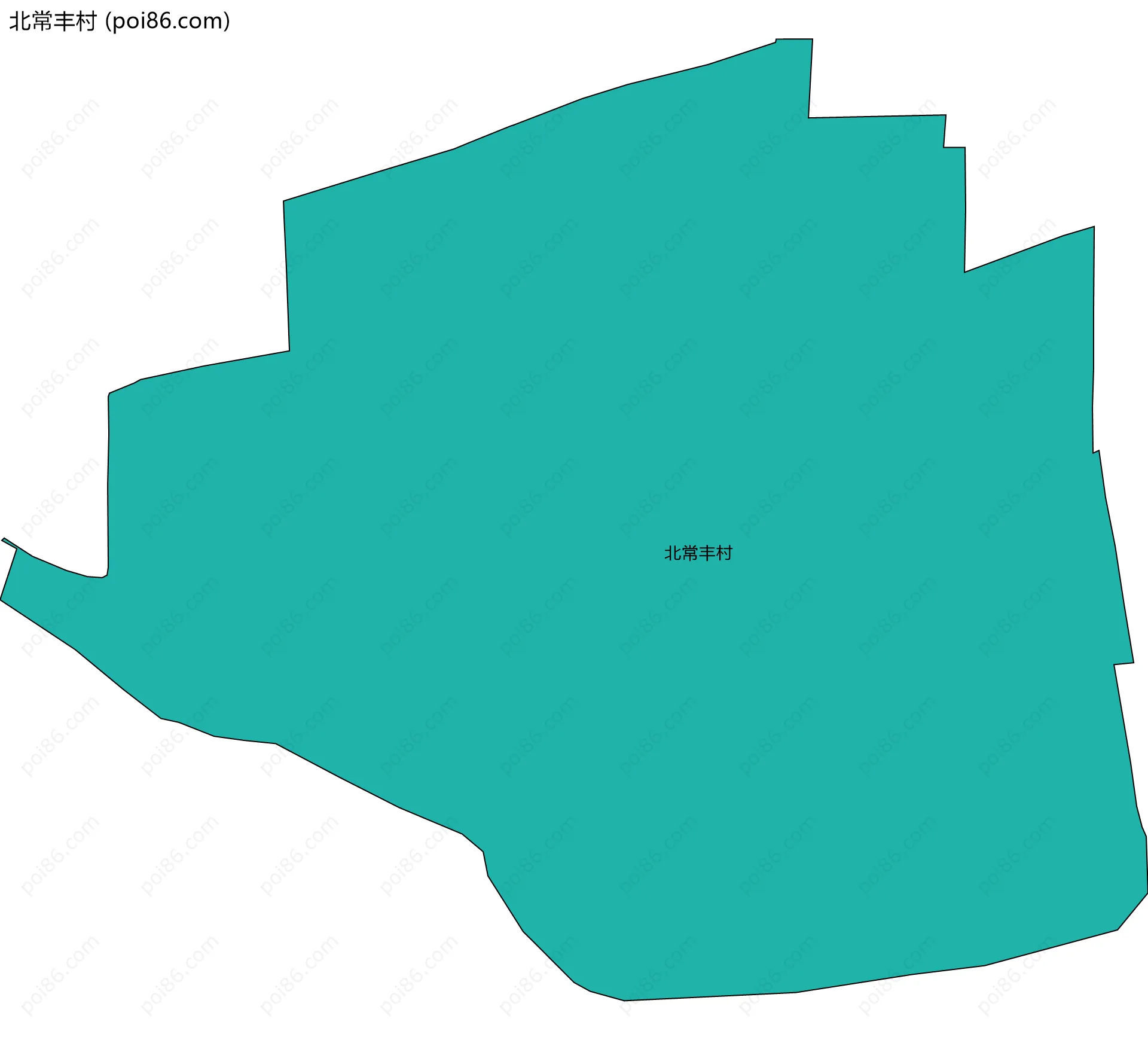 北常丰村边界地图