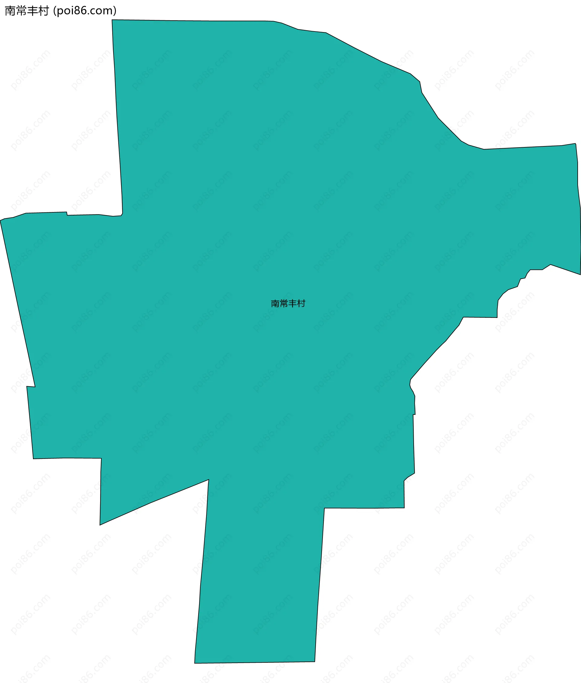 南常丰村边界地图