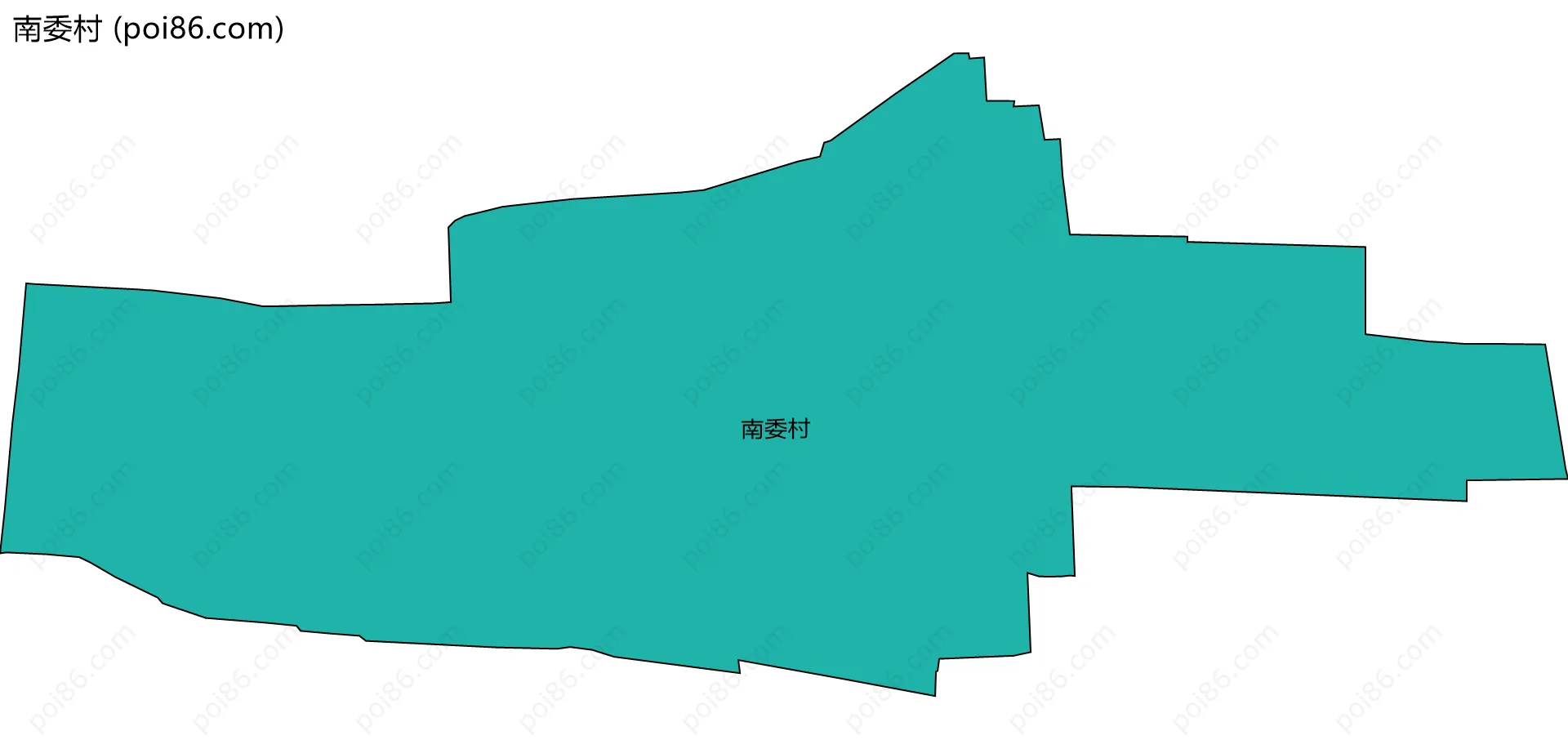 南委村边界地图