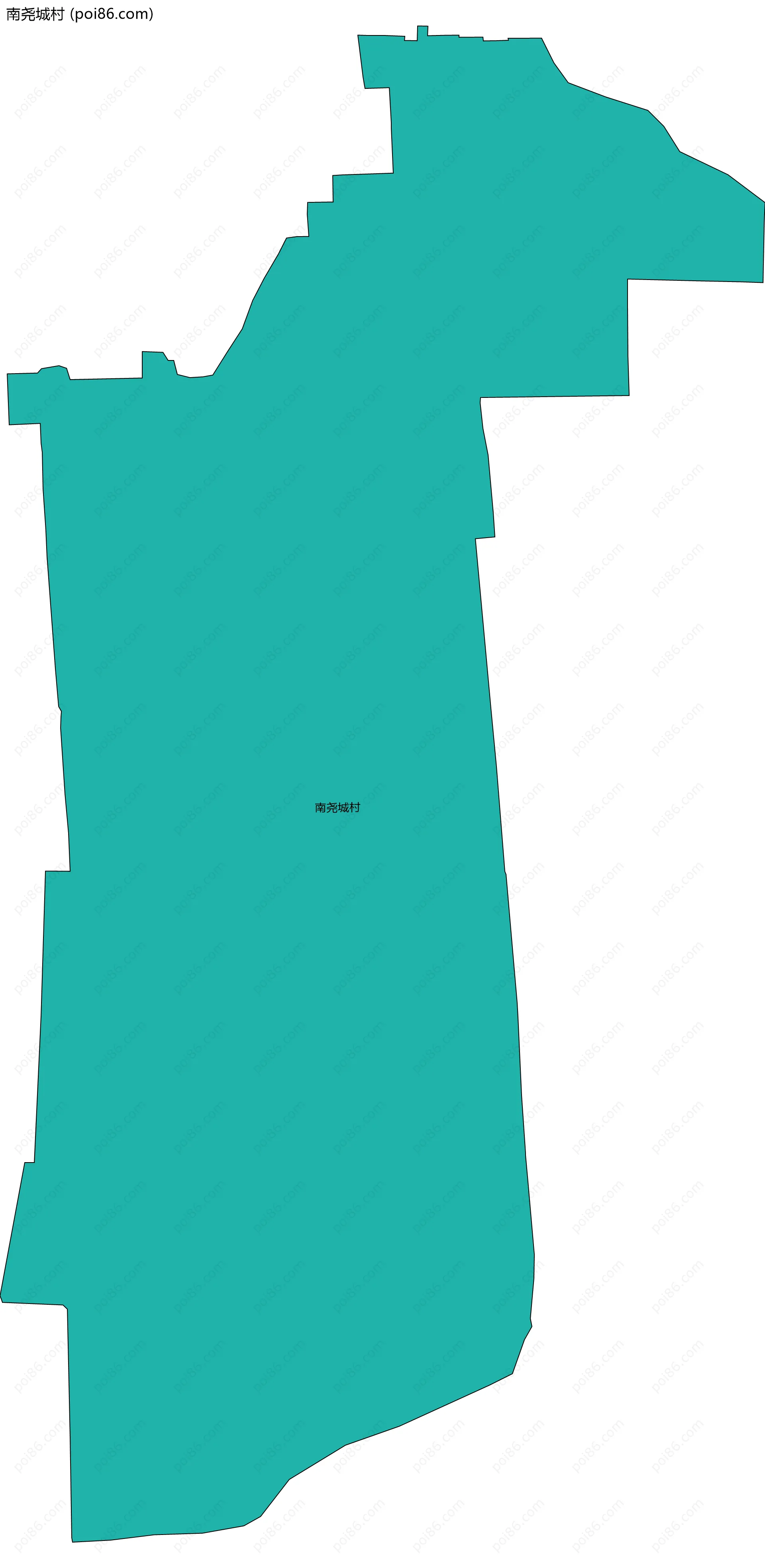 南尧城村边界地图