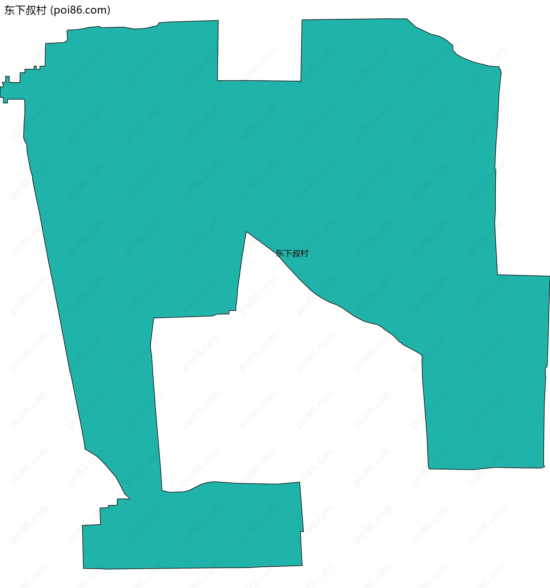 东下叔村边界地图