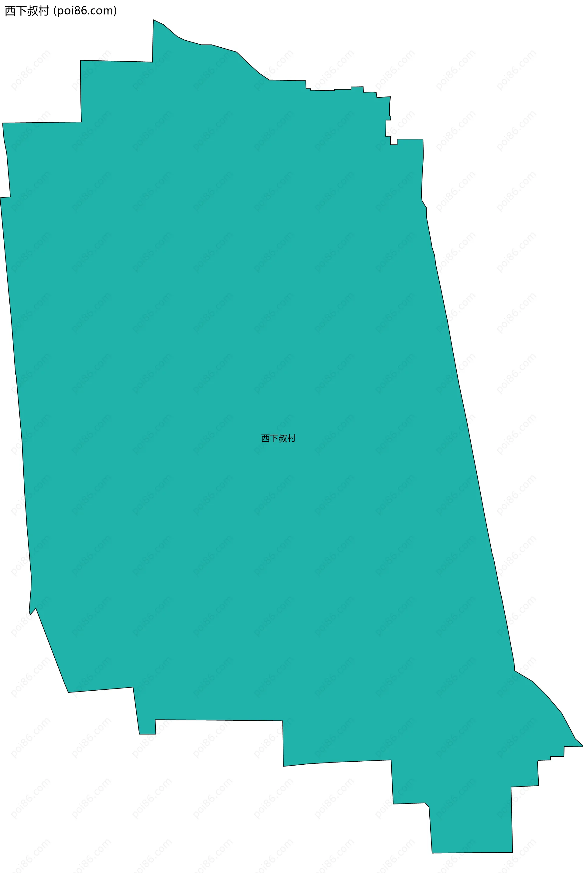 西下叔村边界地图