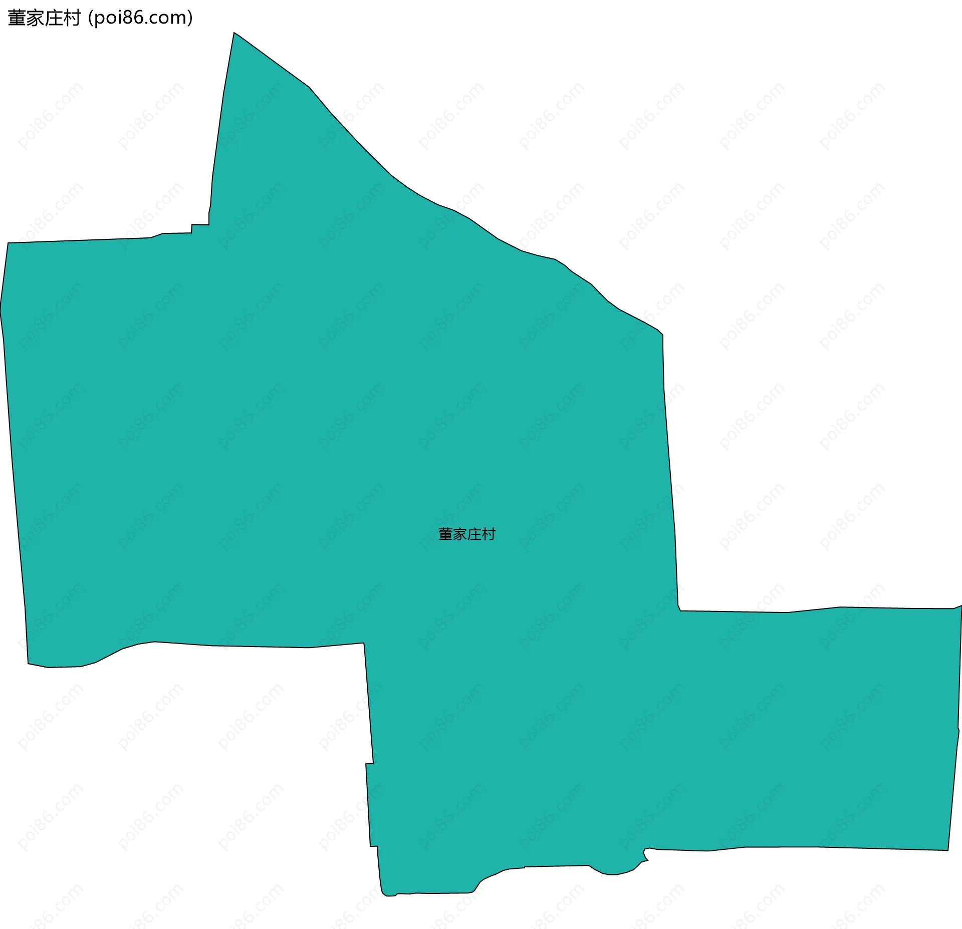 董家庄村边界地图