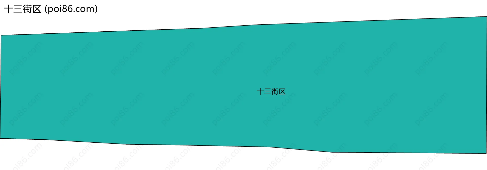 十三街区边界地图