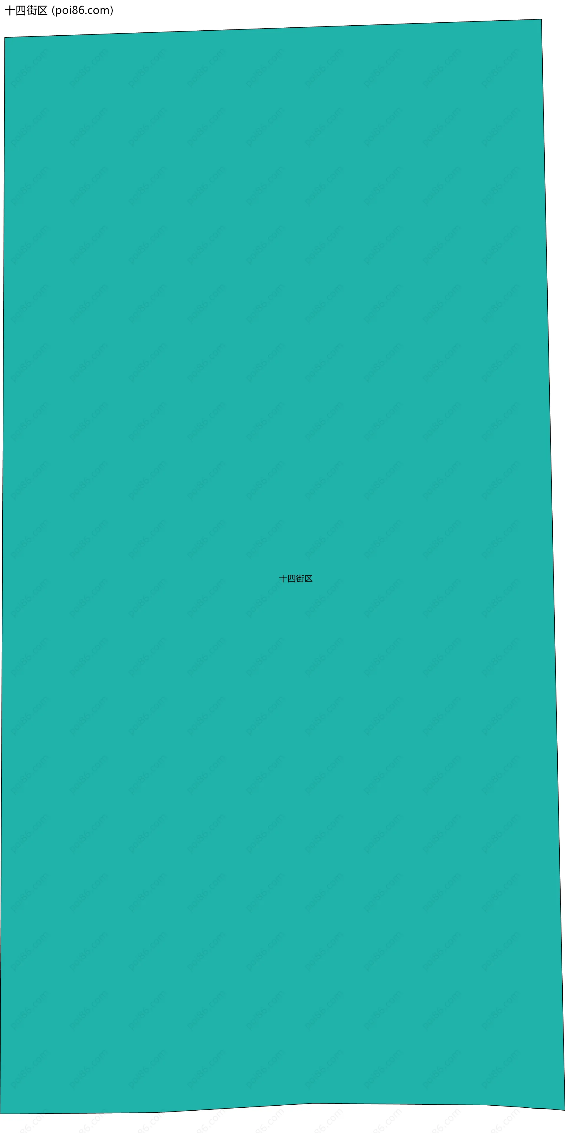 十四街区边界地图