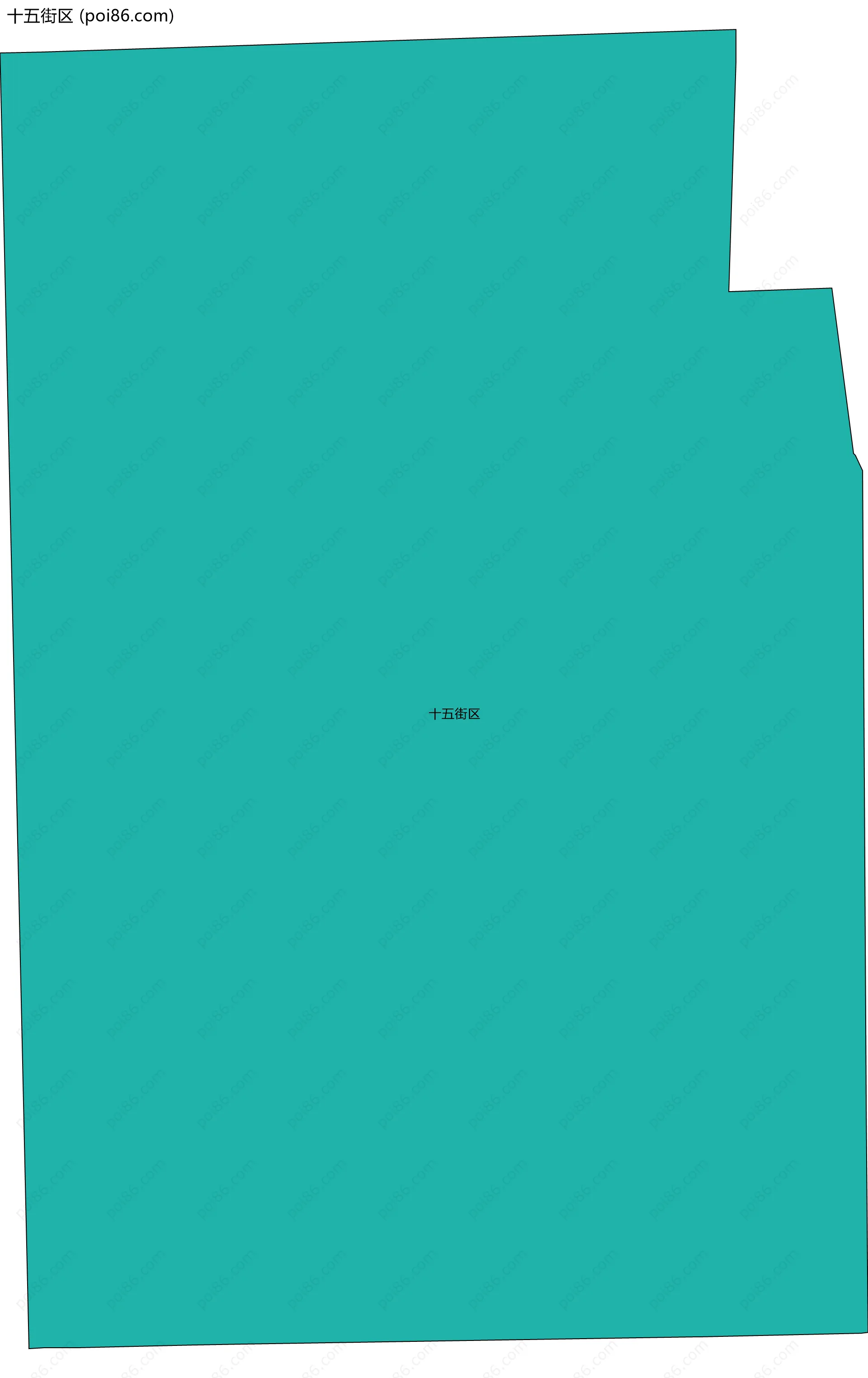 十五街区边界地图