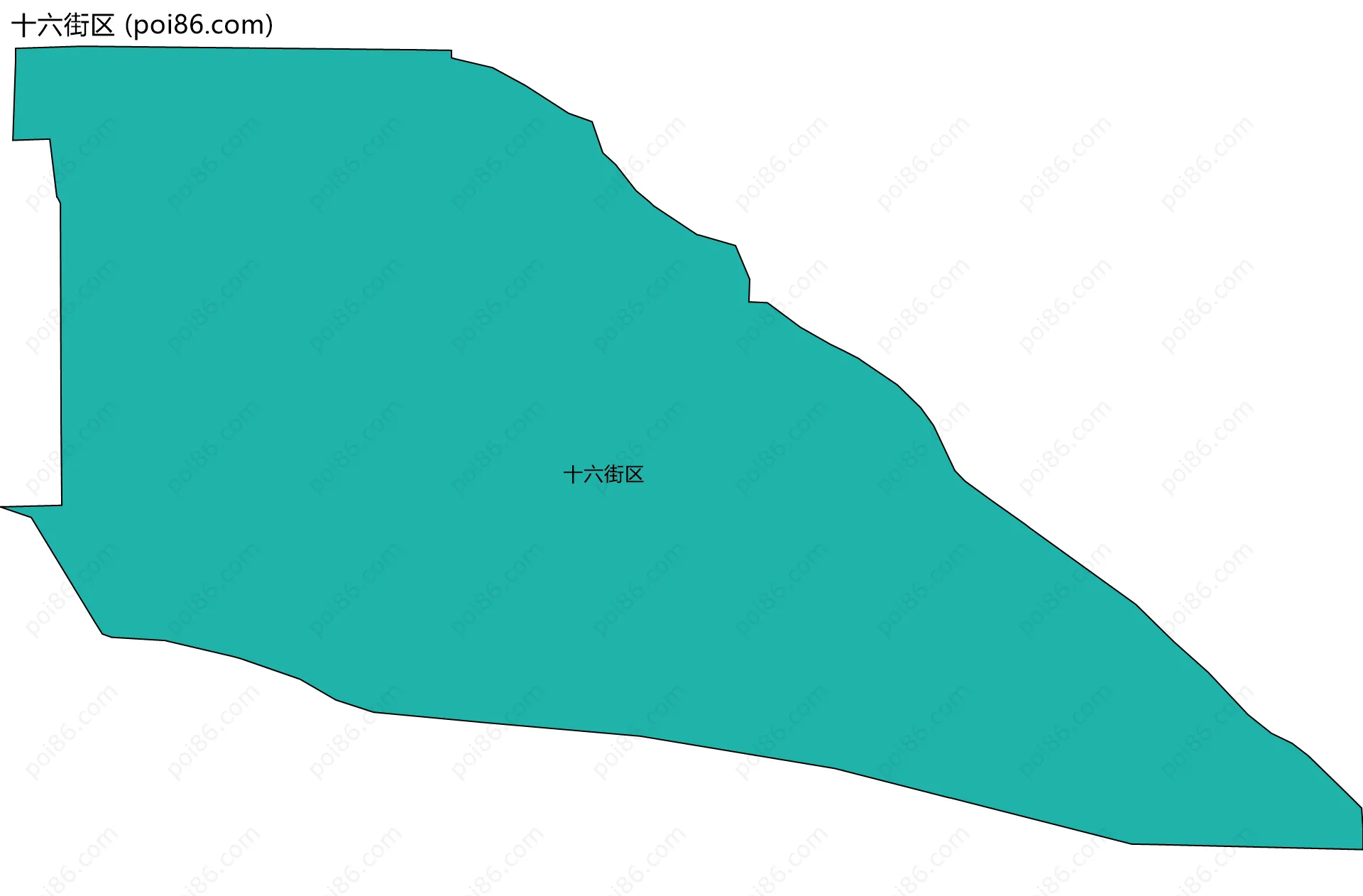 十六街区边界地图