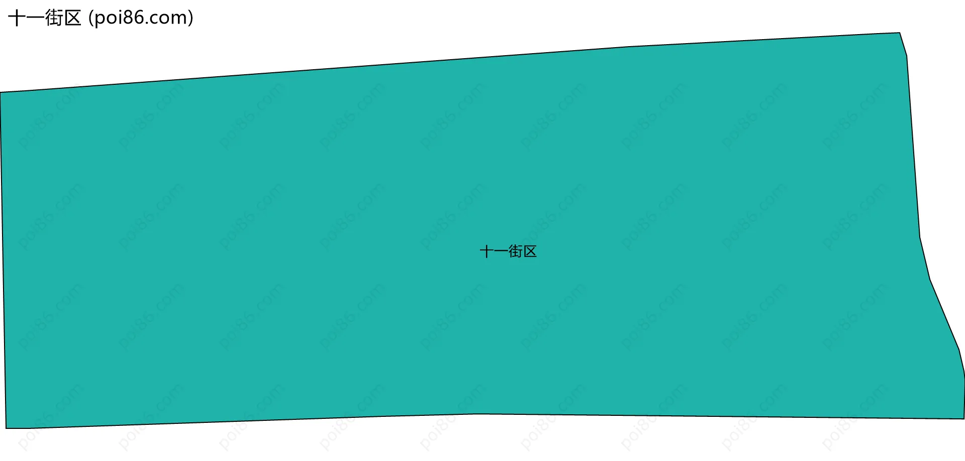 十一街区边界地图