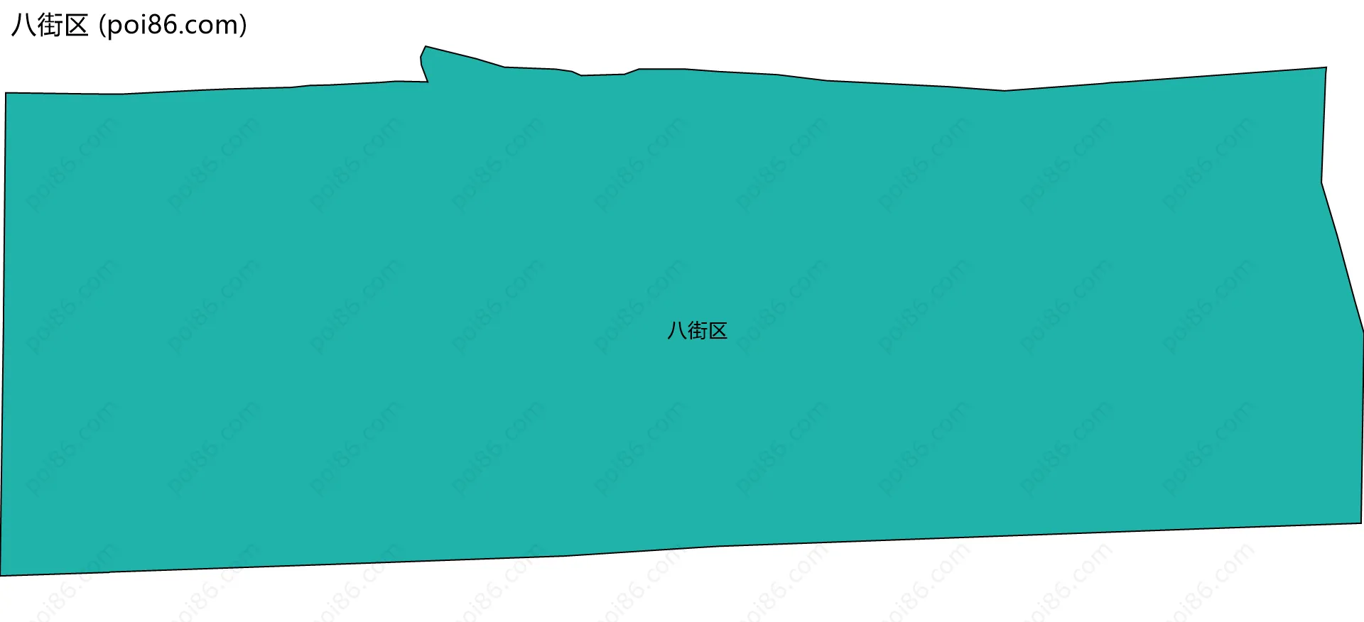 八街区边界地图