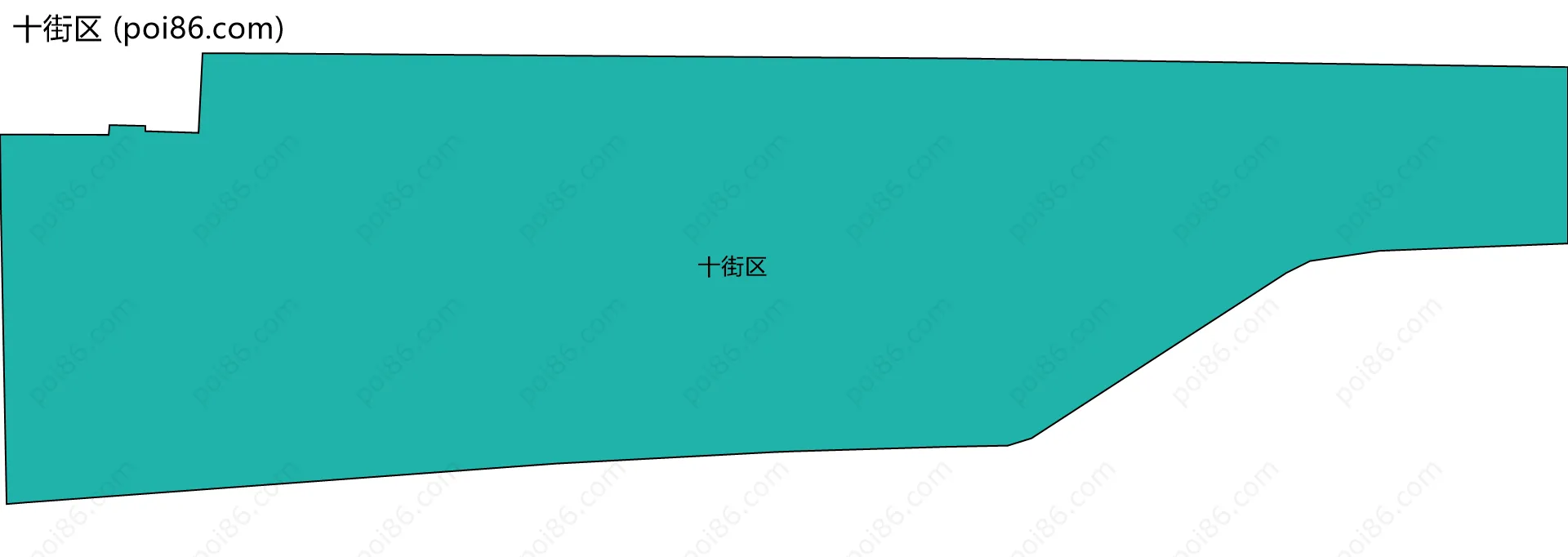十街区边界地图