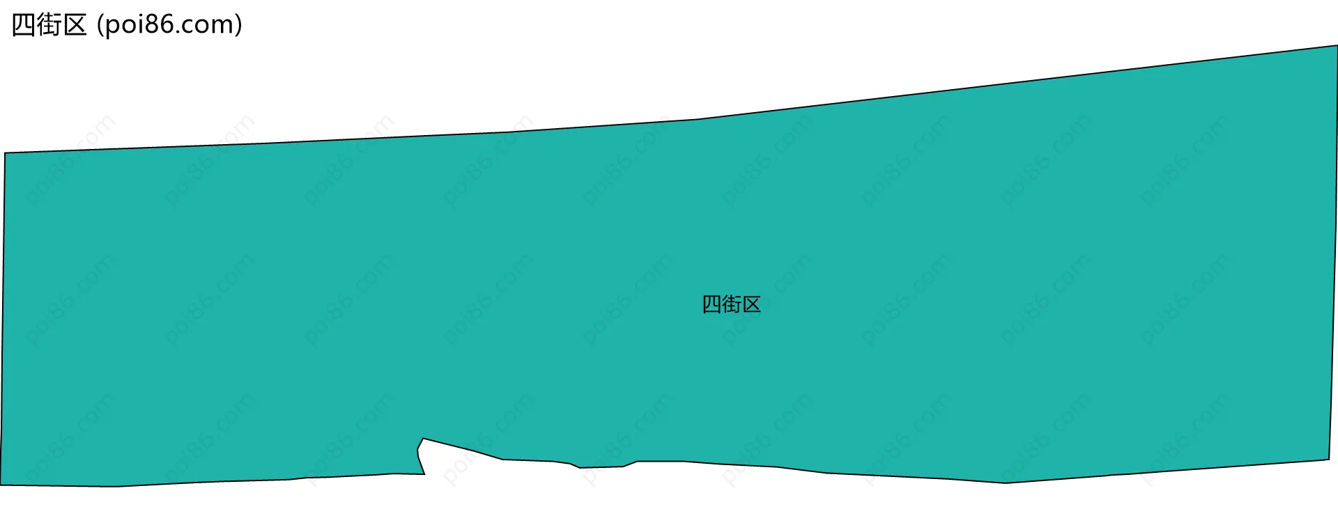 四街区边界地图