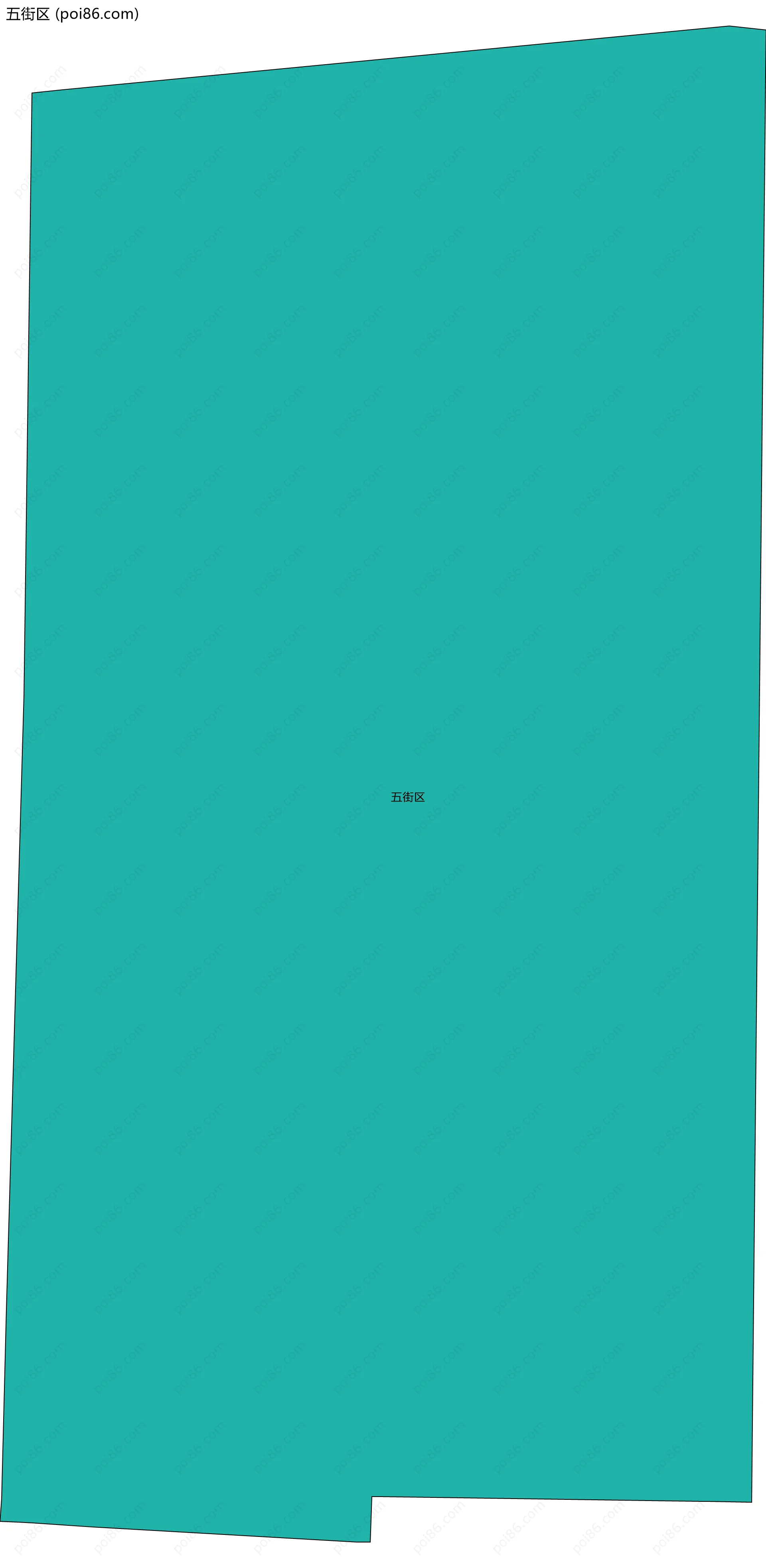 五街区边界地图