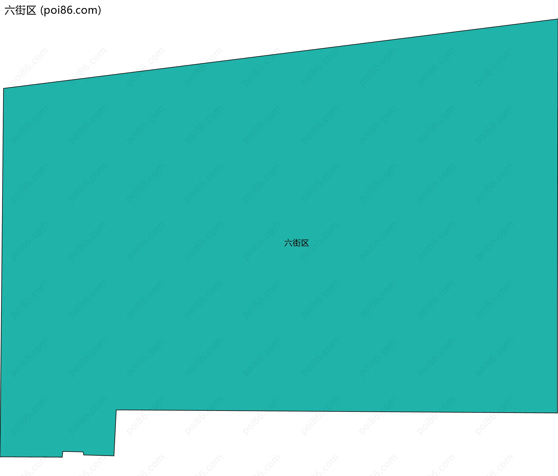 六街区边界地图
