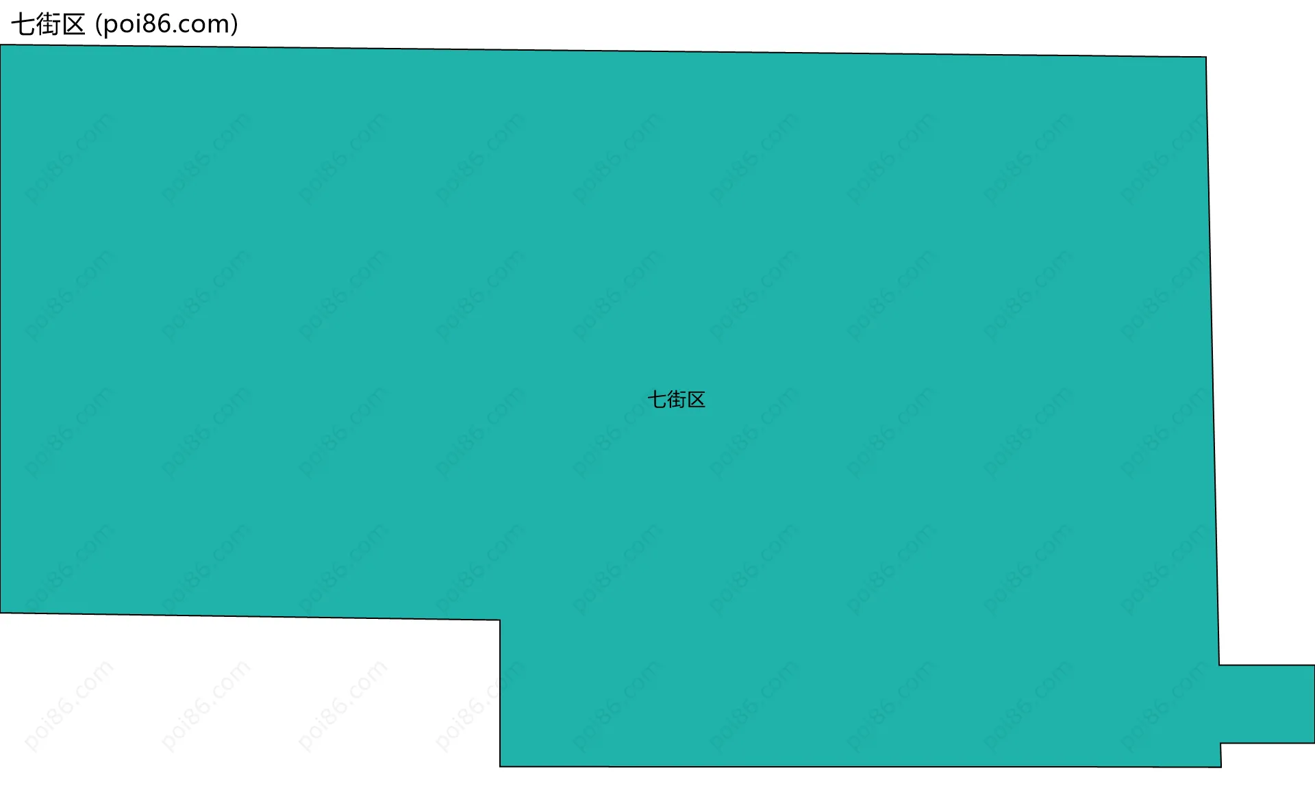 七街区边界地图