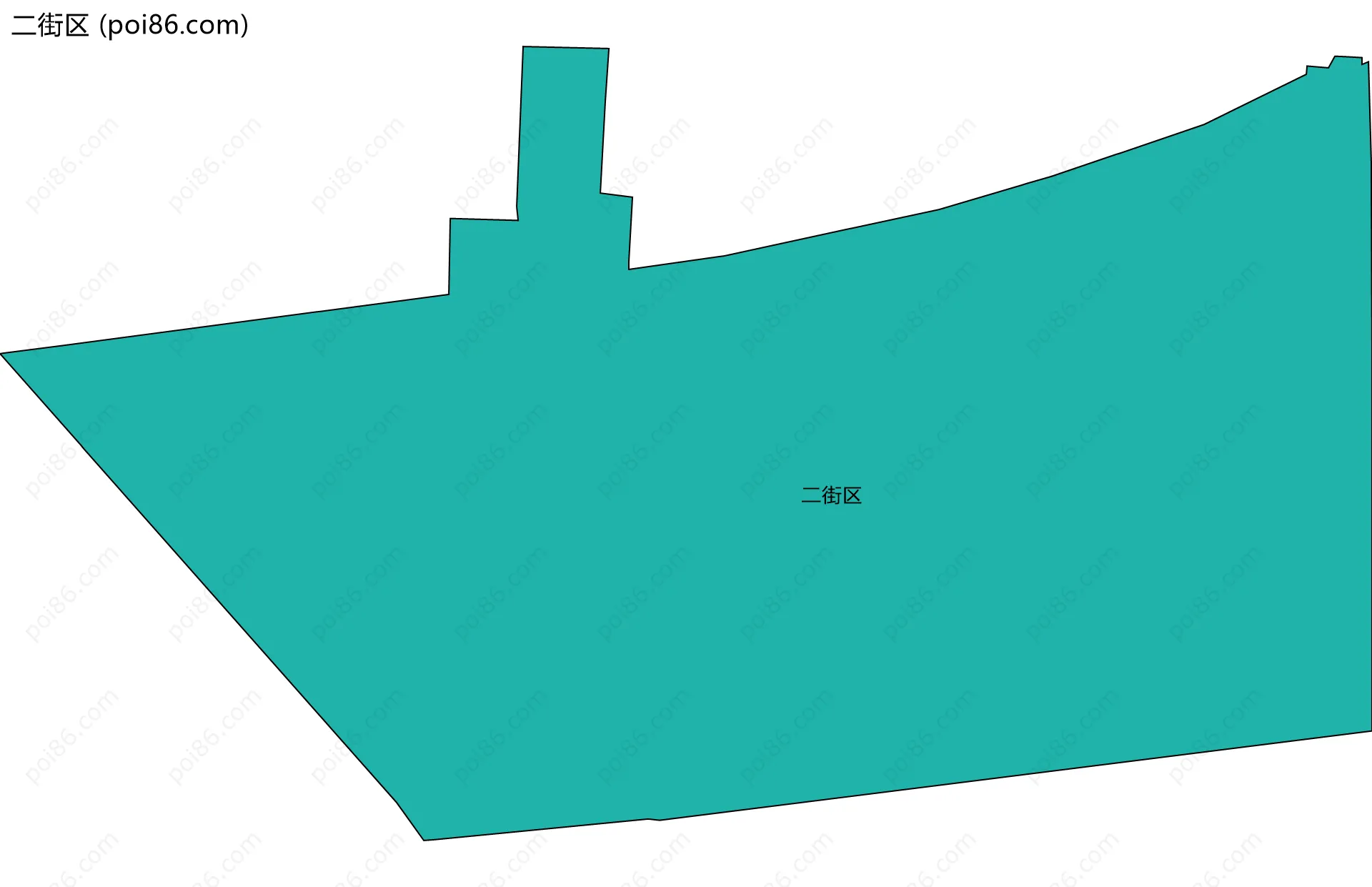 二街区边界地图