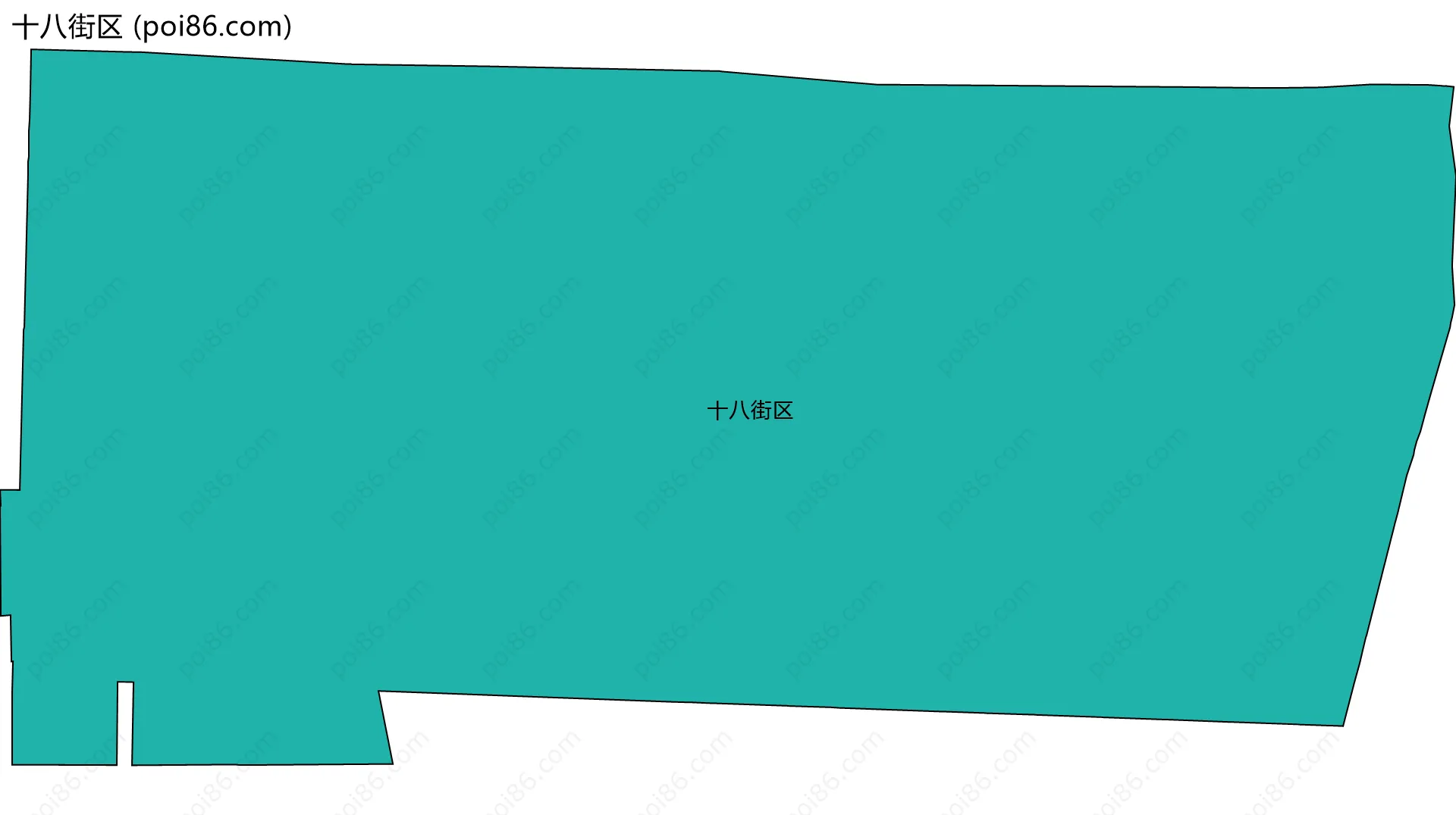 十八街区边界地图