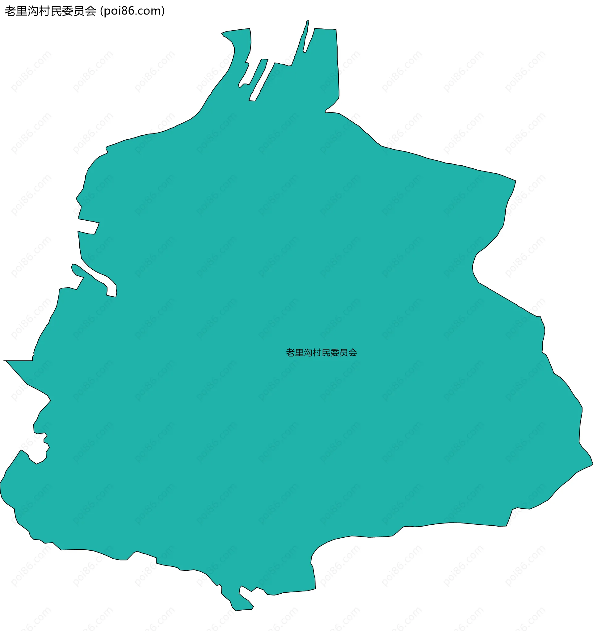 老里沟村民委员会边界地图