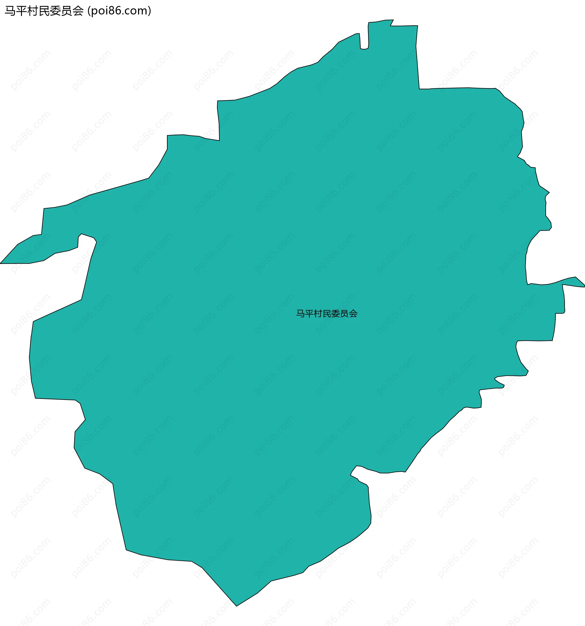马平村民委员会边界地图