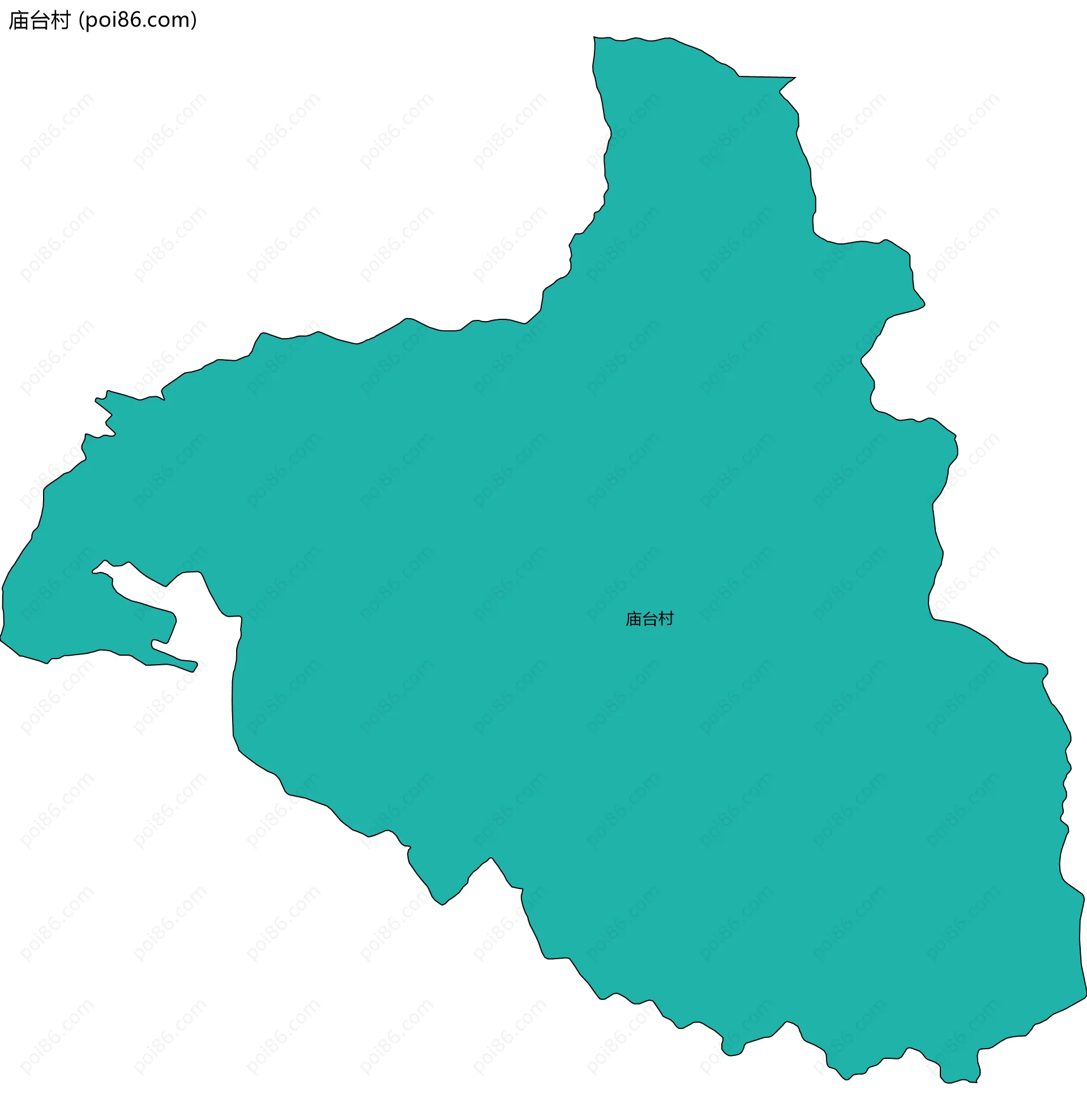 庙台村边界地图