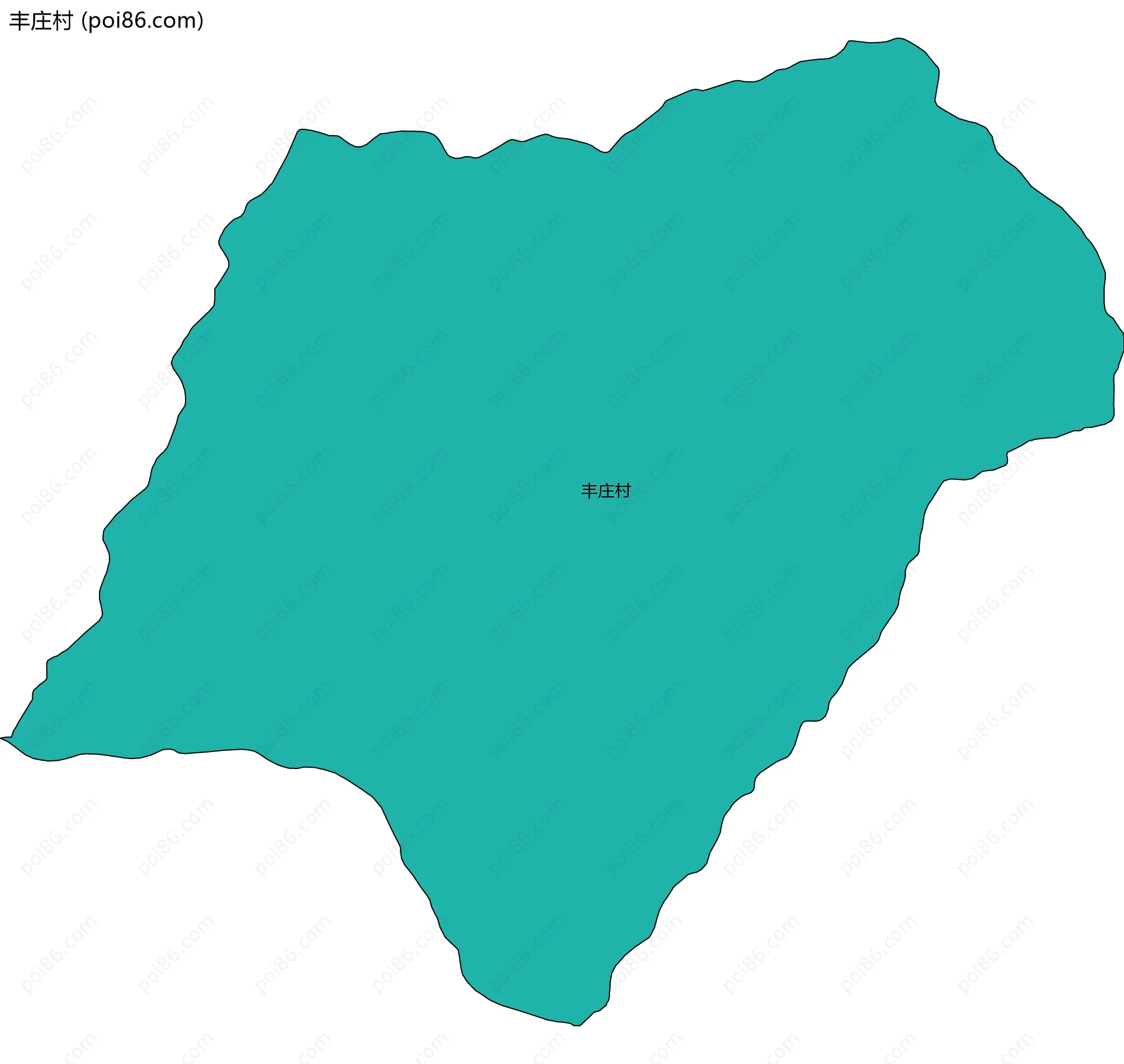 丰庄村边界地图