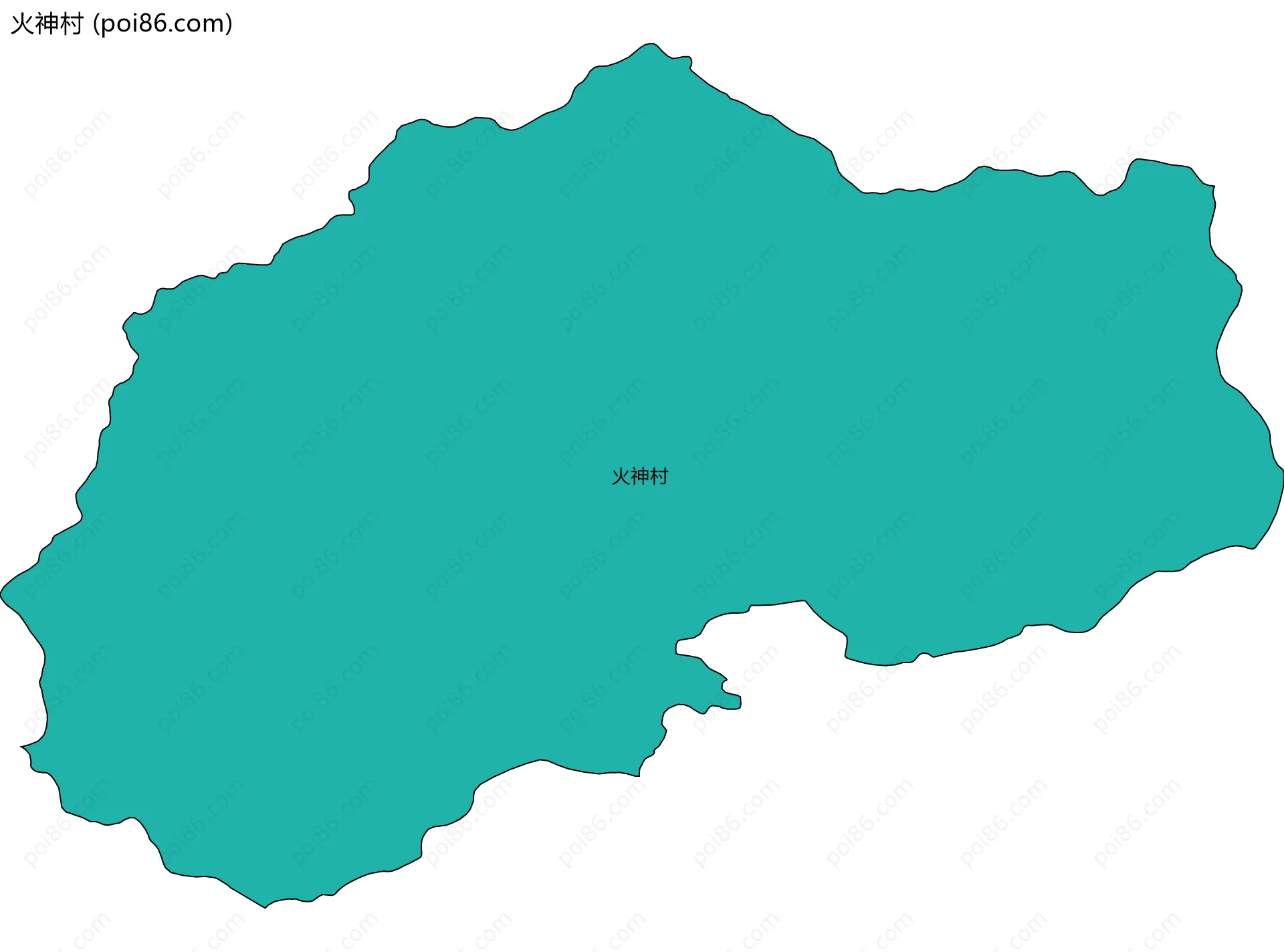 火神村边界地图