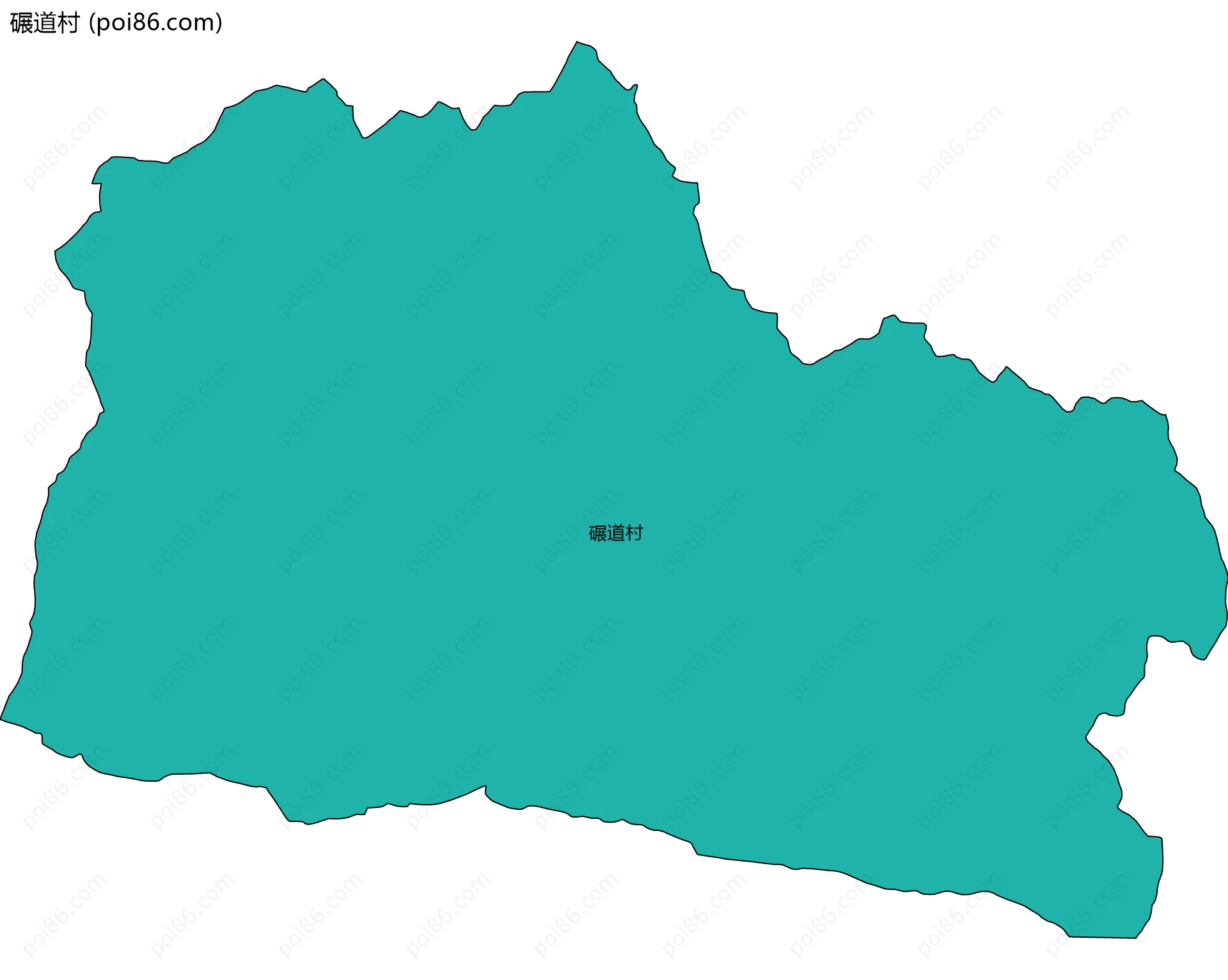 碾道村边界地图