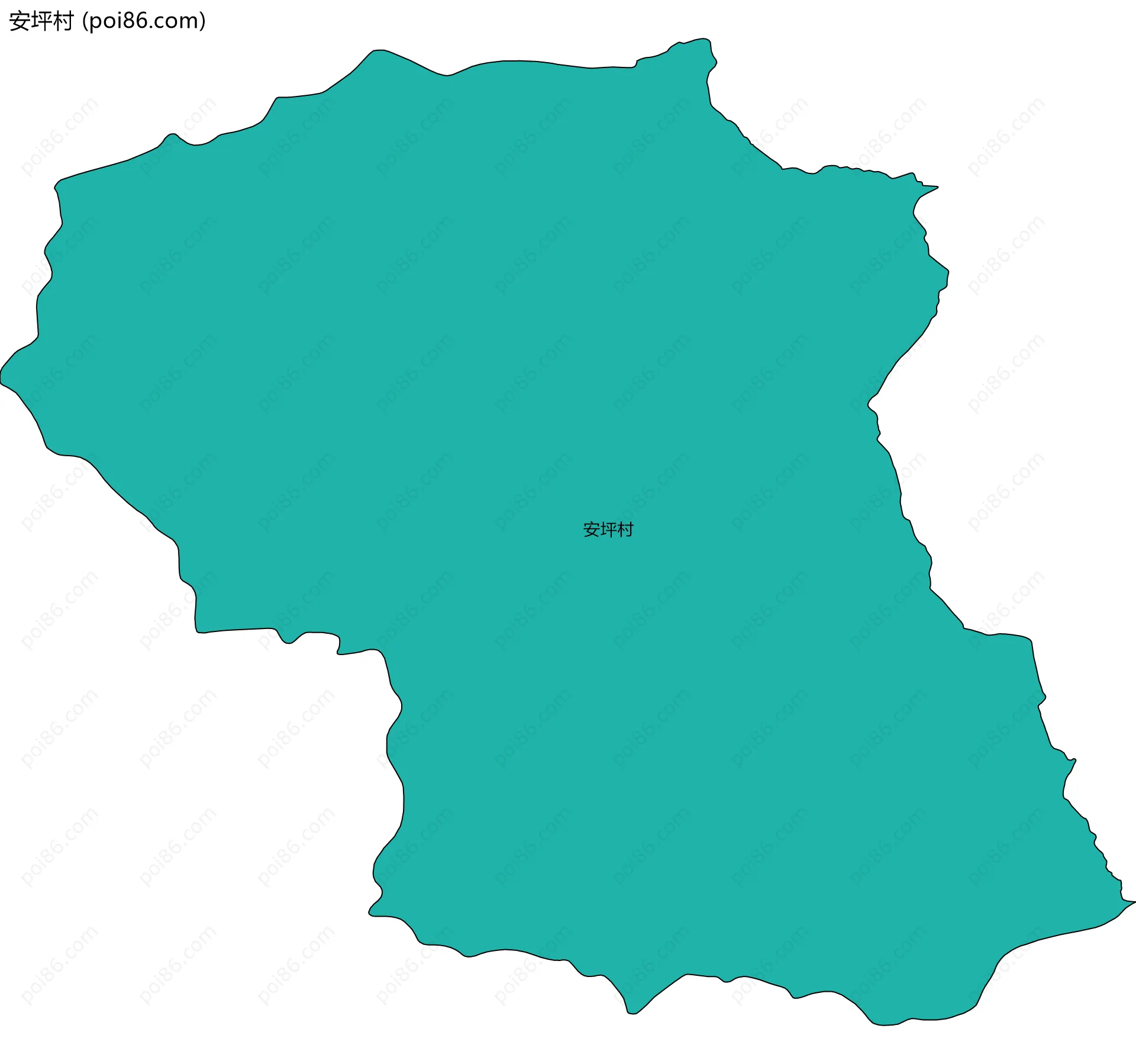 安坪村边界地图