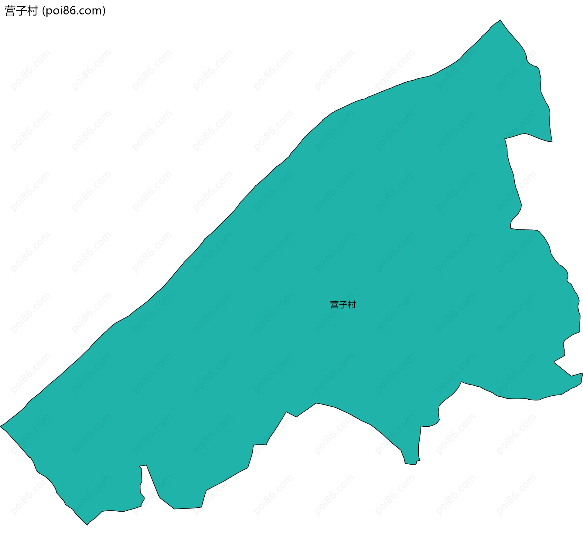 营子村边界地图