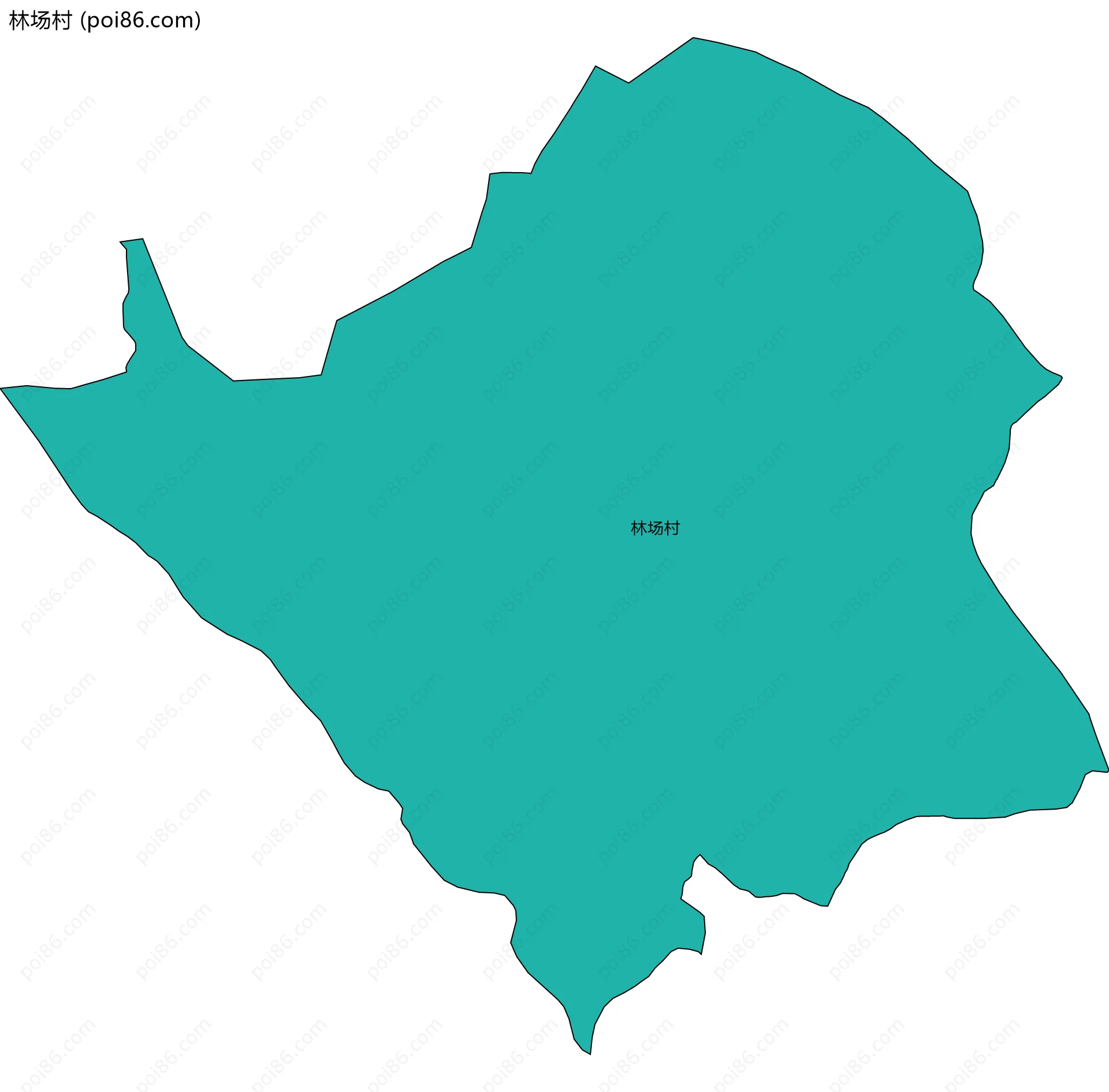 林场村边界地图