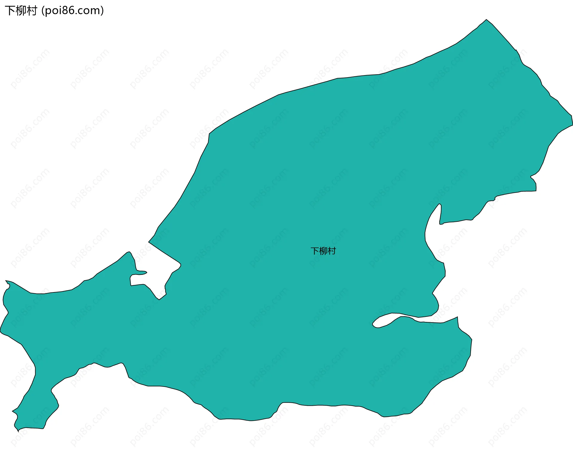 下柳村边界地图