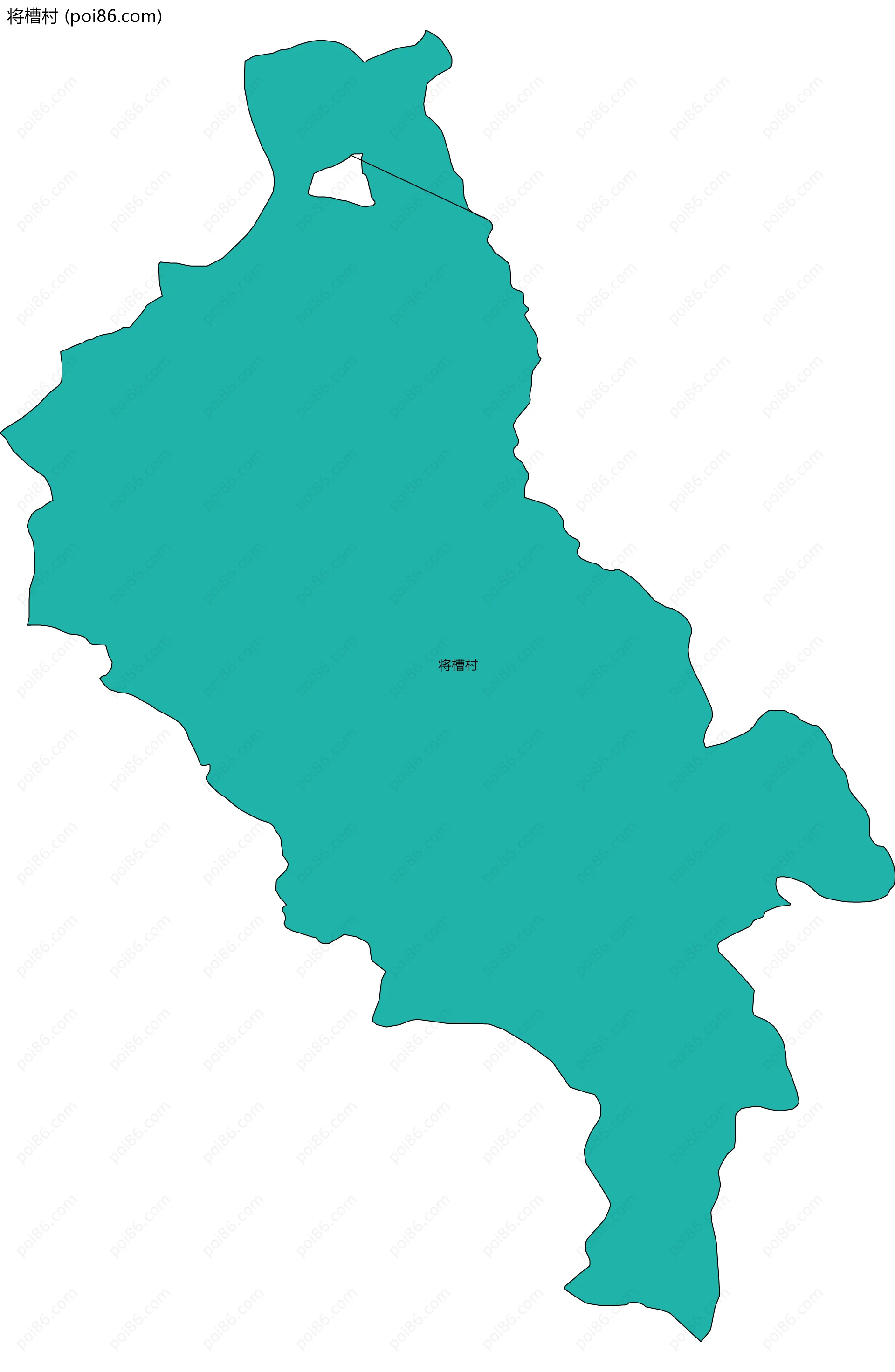 将槽村边界地图