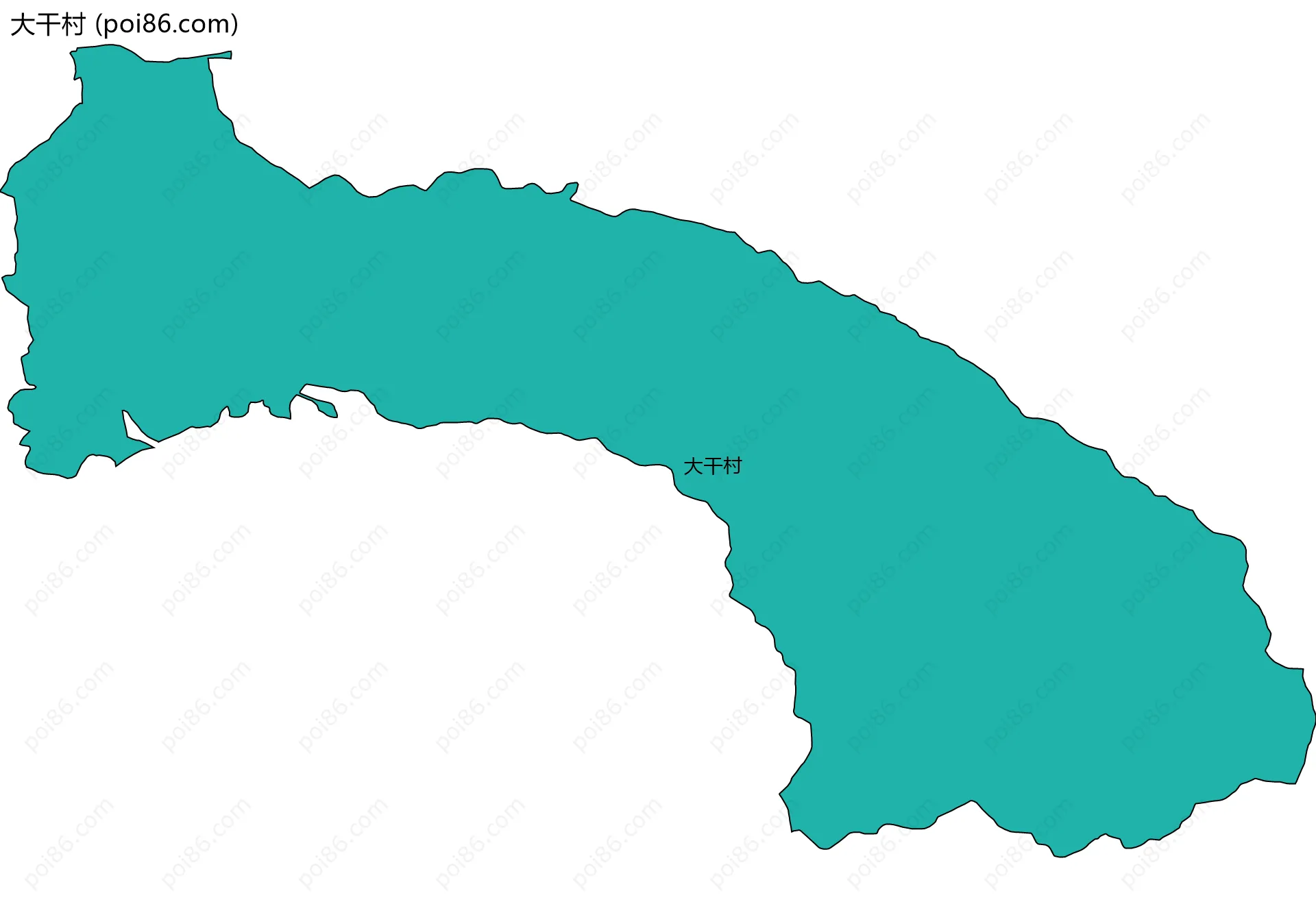 大干村边界地图