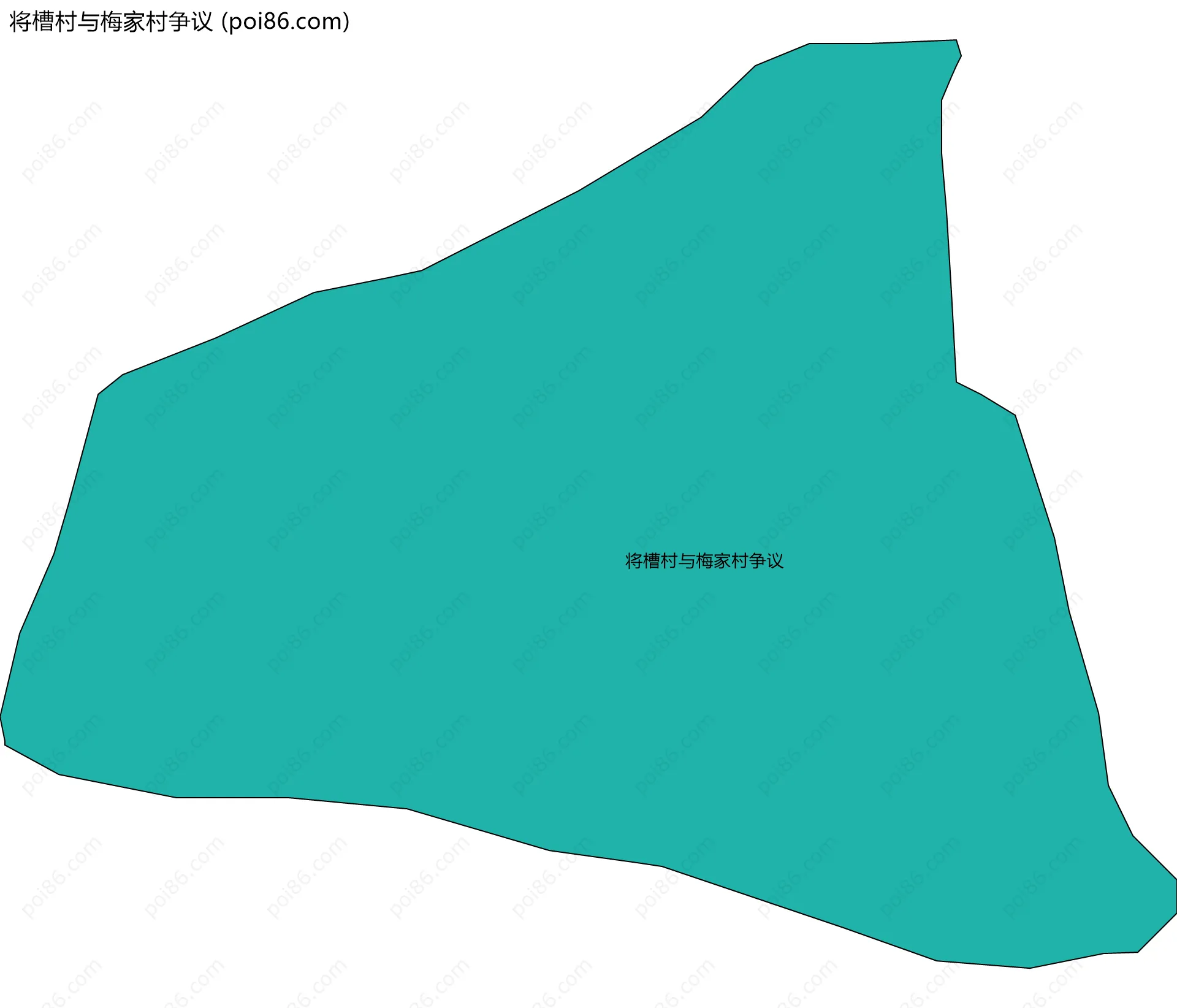 将槽村与梅家村争议边界地图