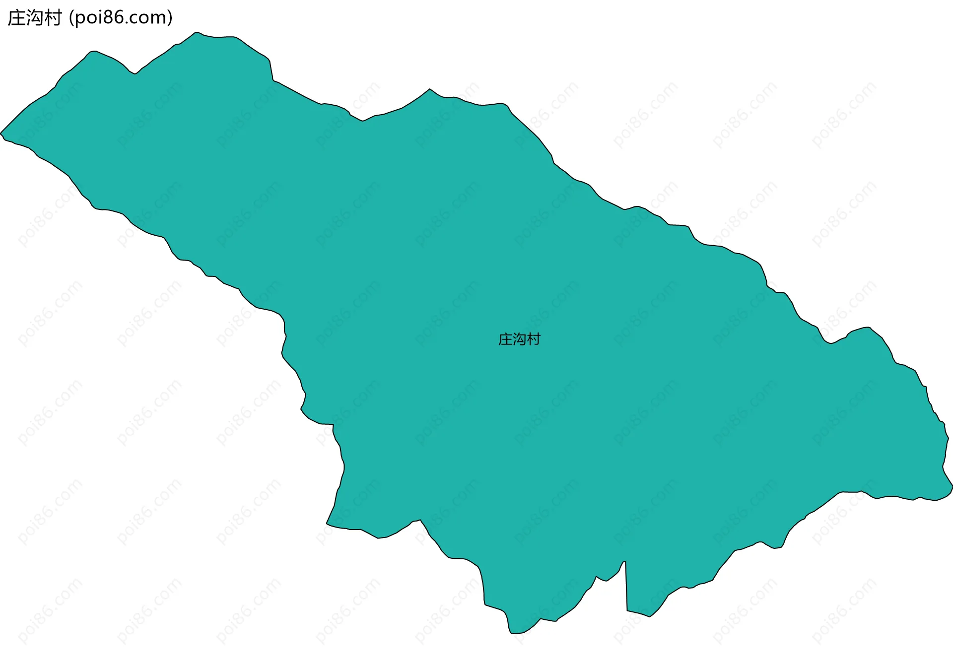 庄沟村边界地图
