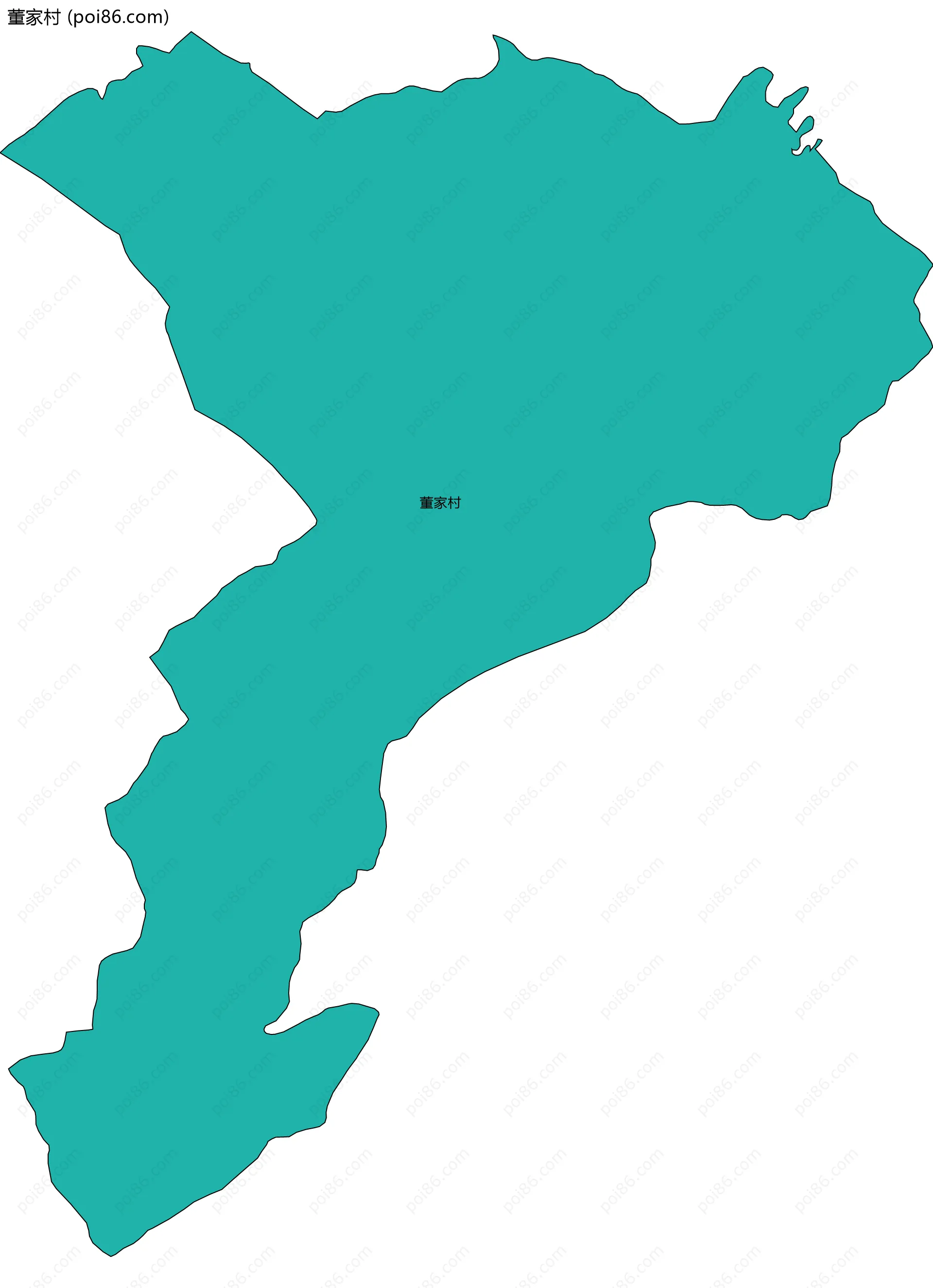 董家村边界地图