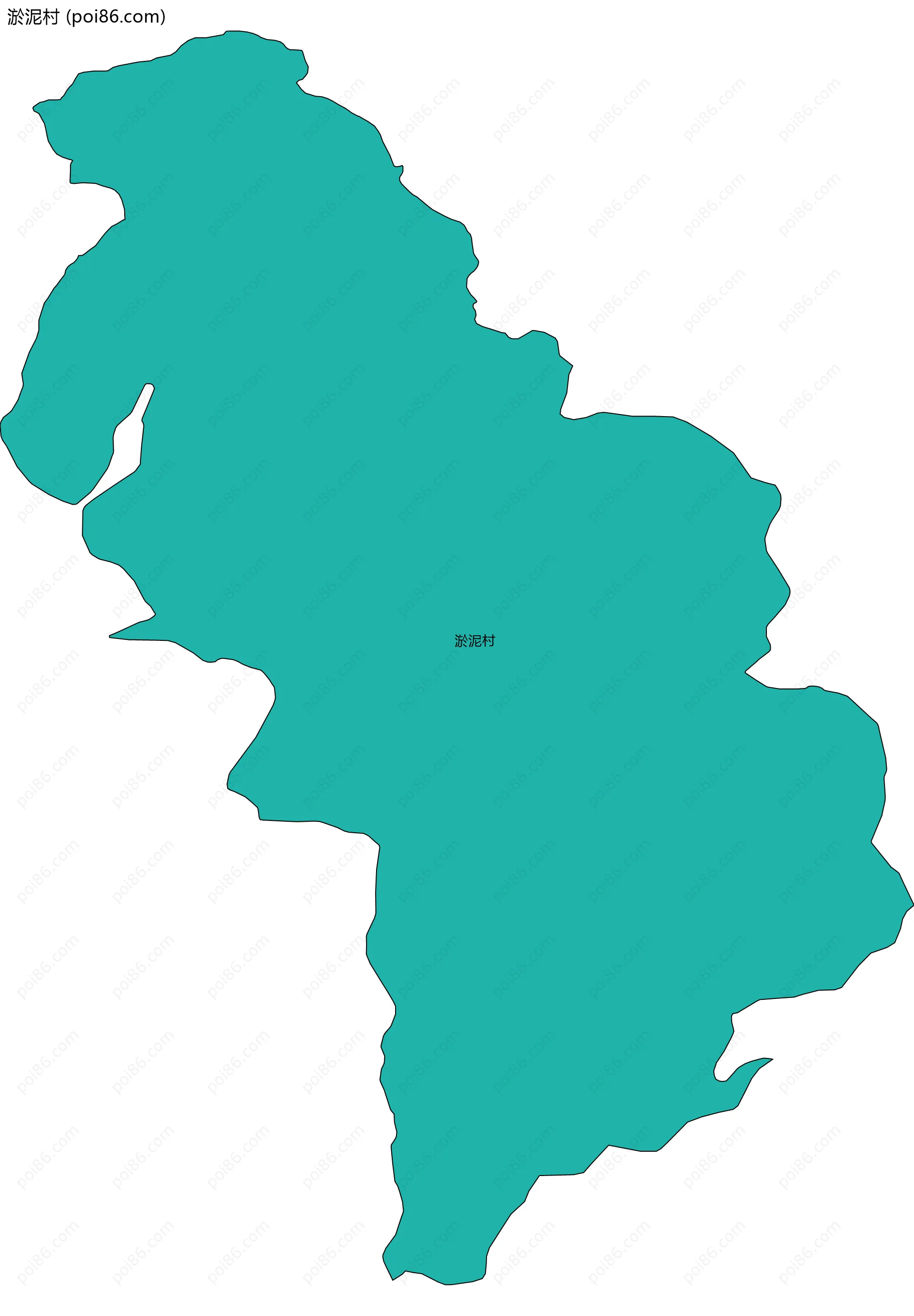 淤泥村边界地图