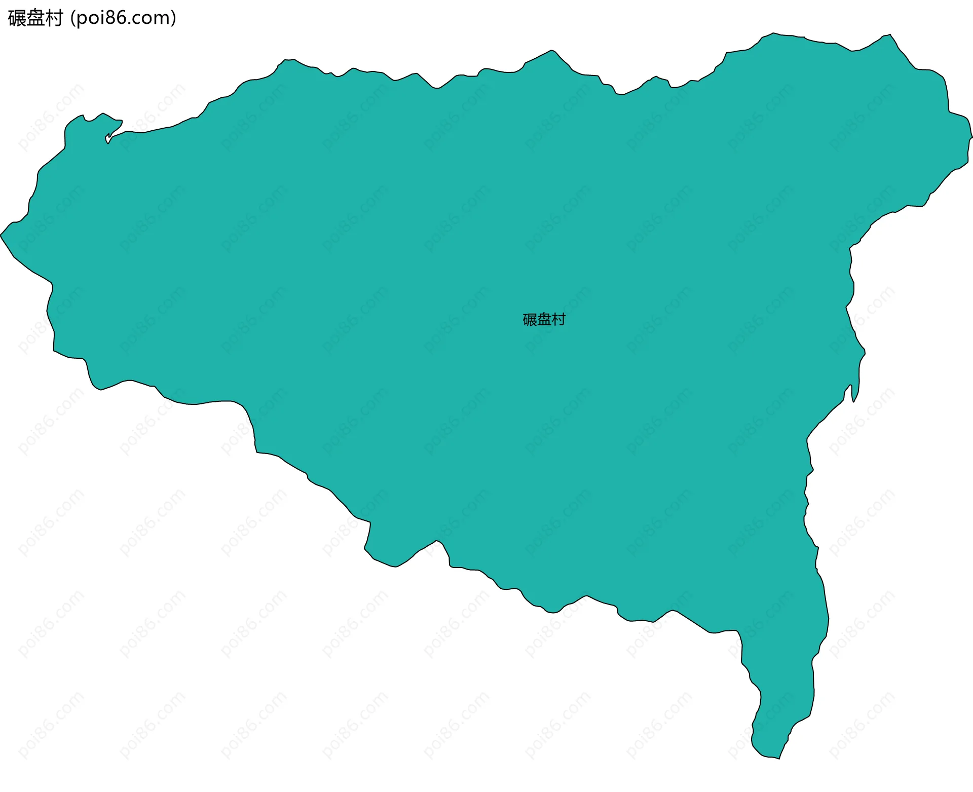 碾盘村边界地图