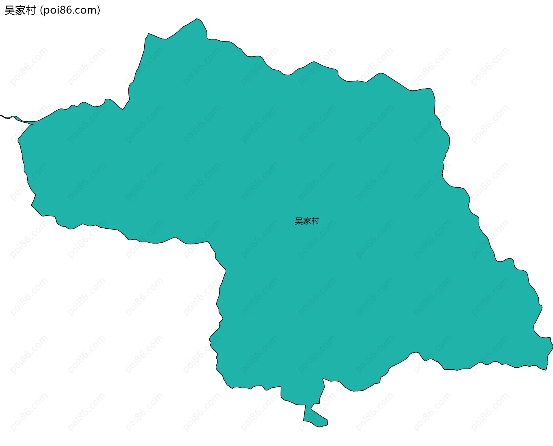 吴家村边界地图