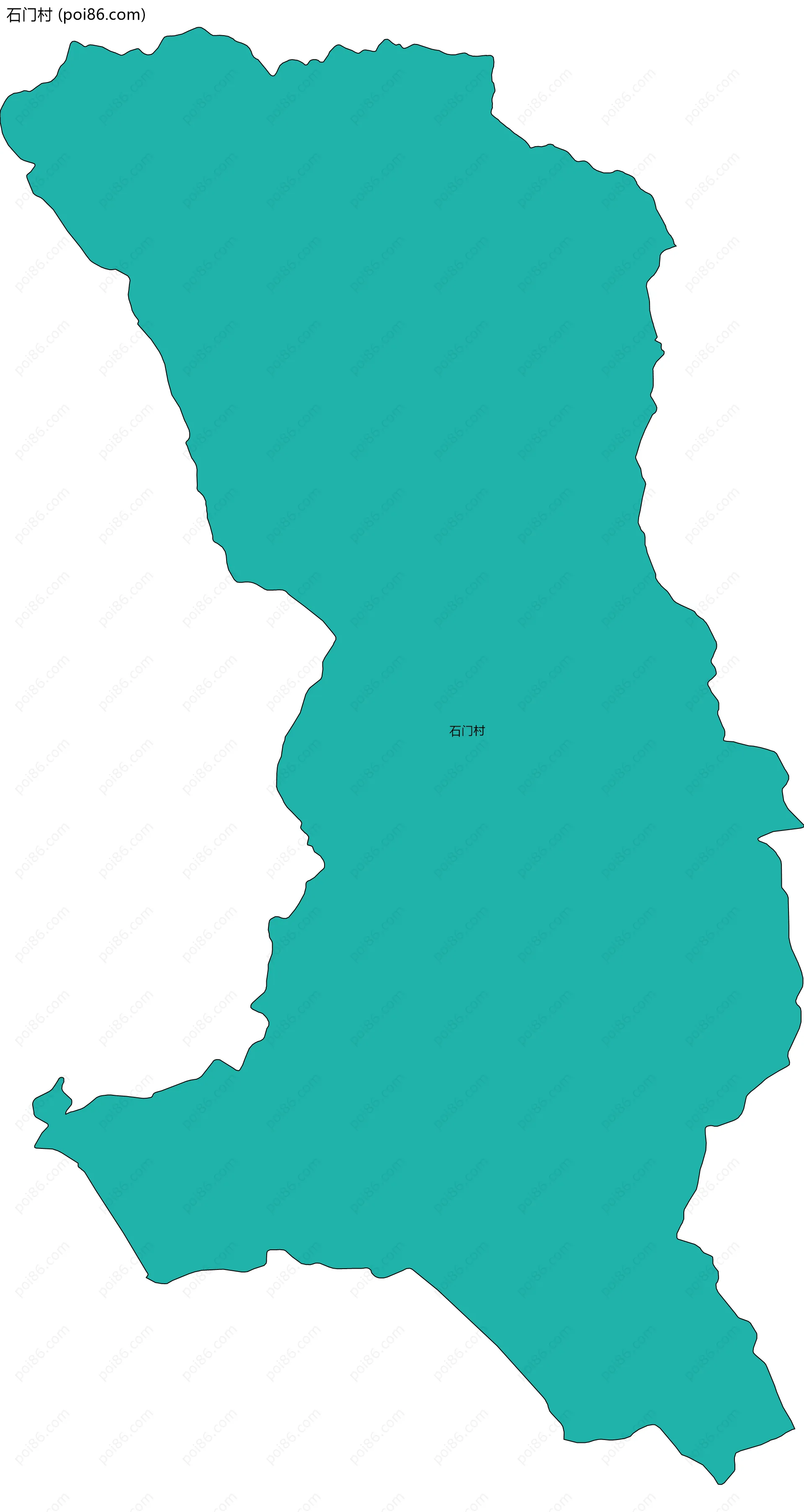 石门村边界地图