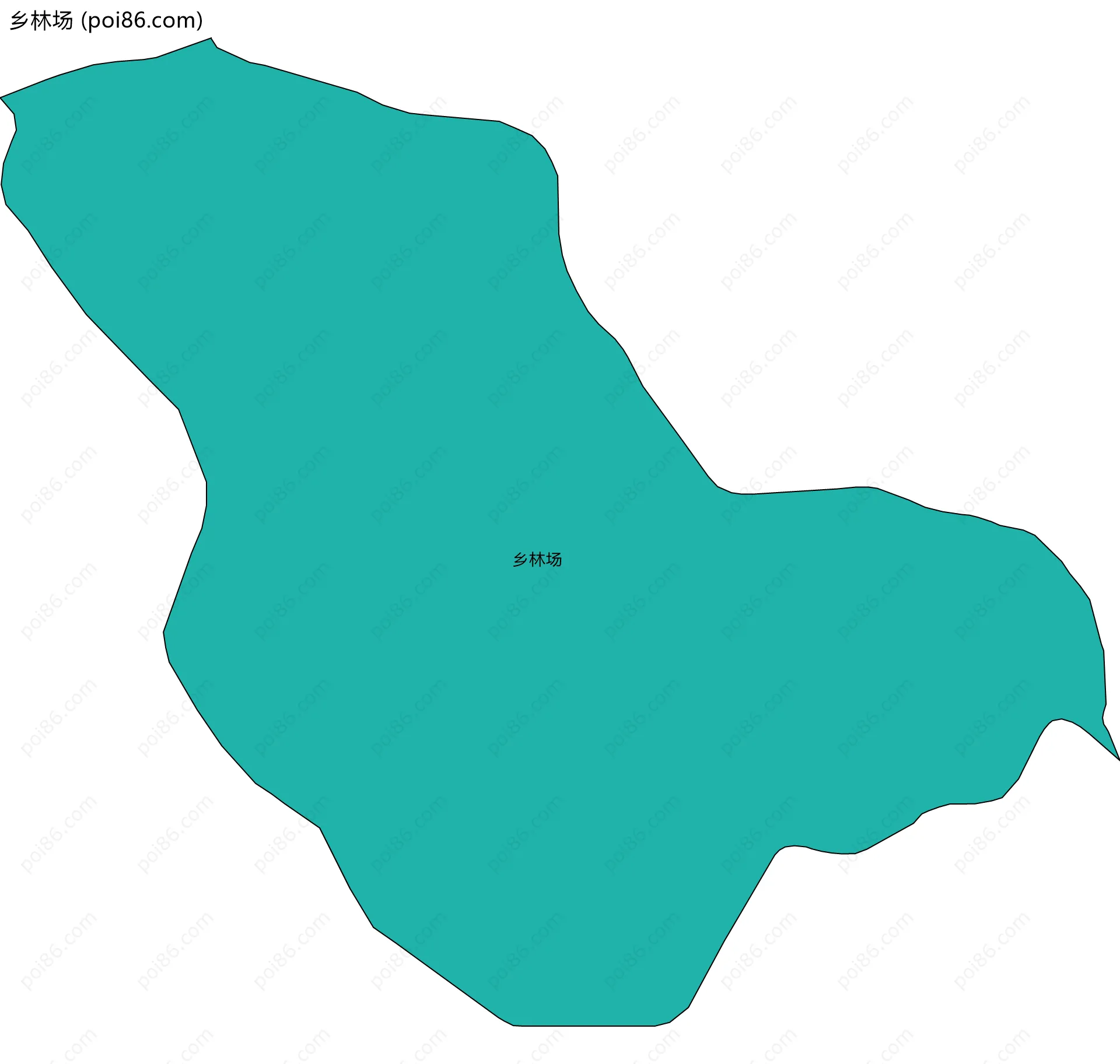 乡林场边界地图