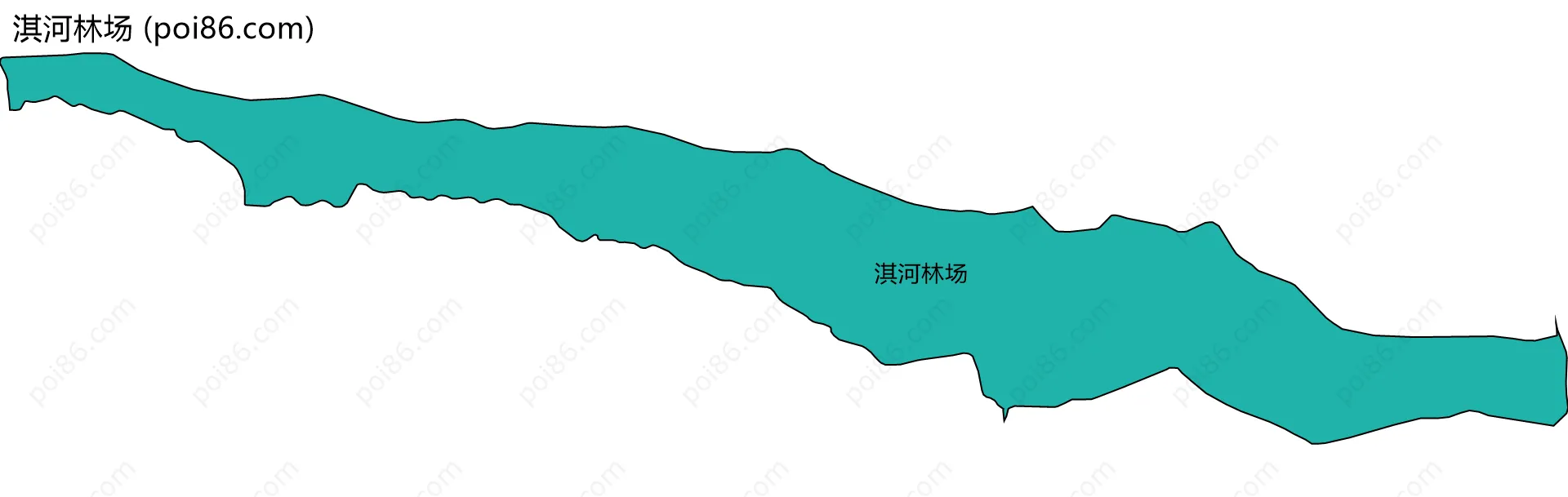 淇河林场边界地图