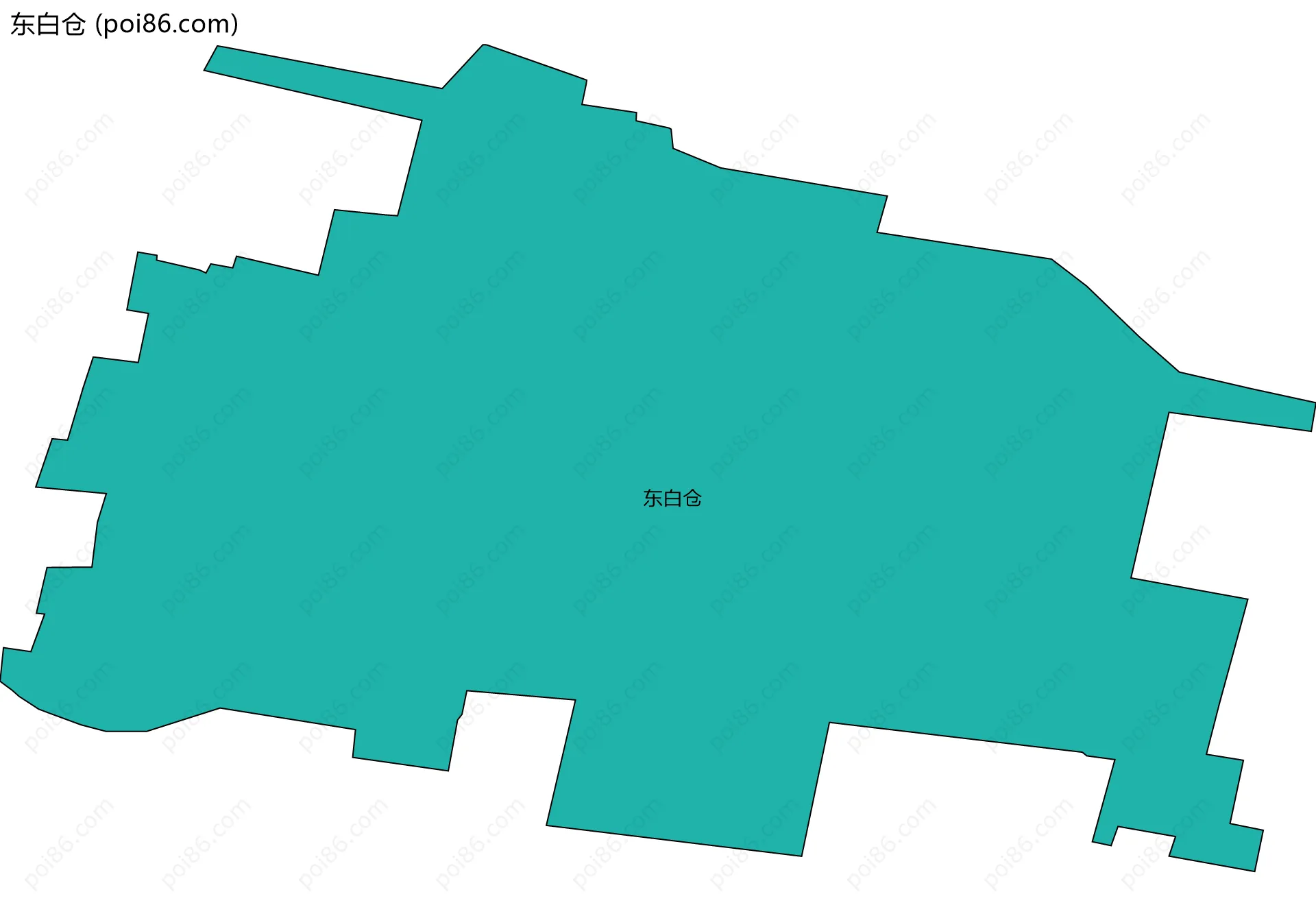 东白仓边界地图